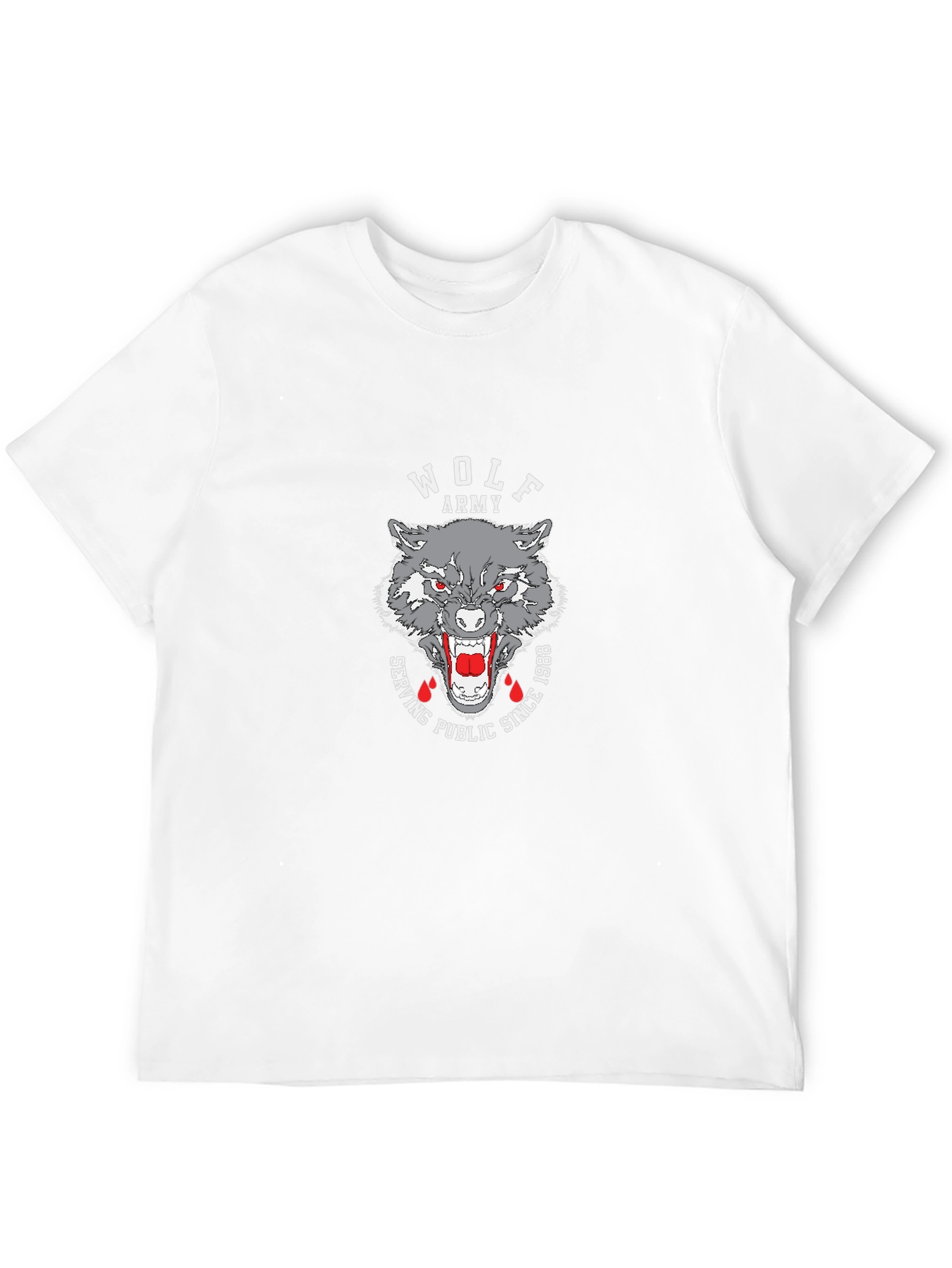 Wolf Army Graphic T-Shirt - Serving Public Since 1988