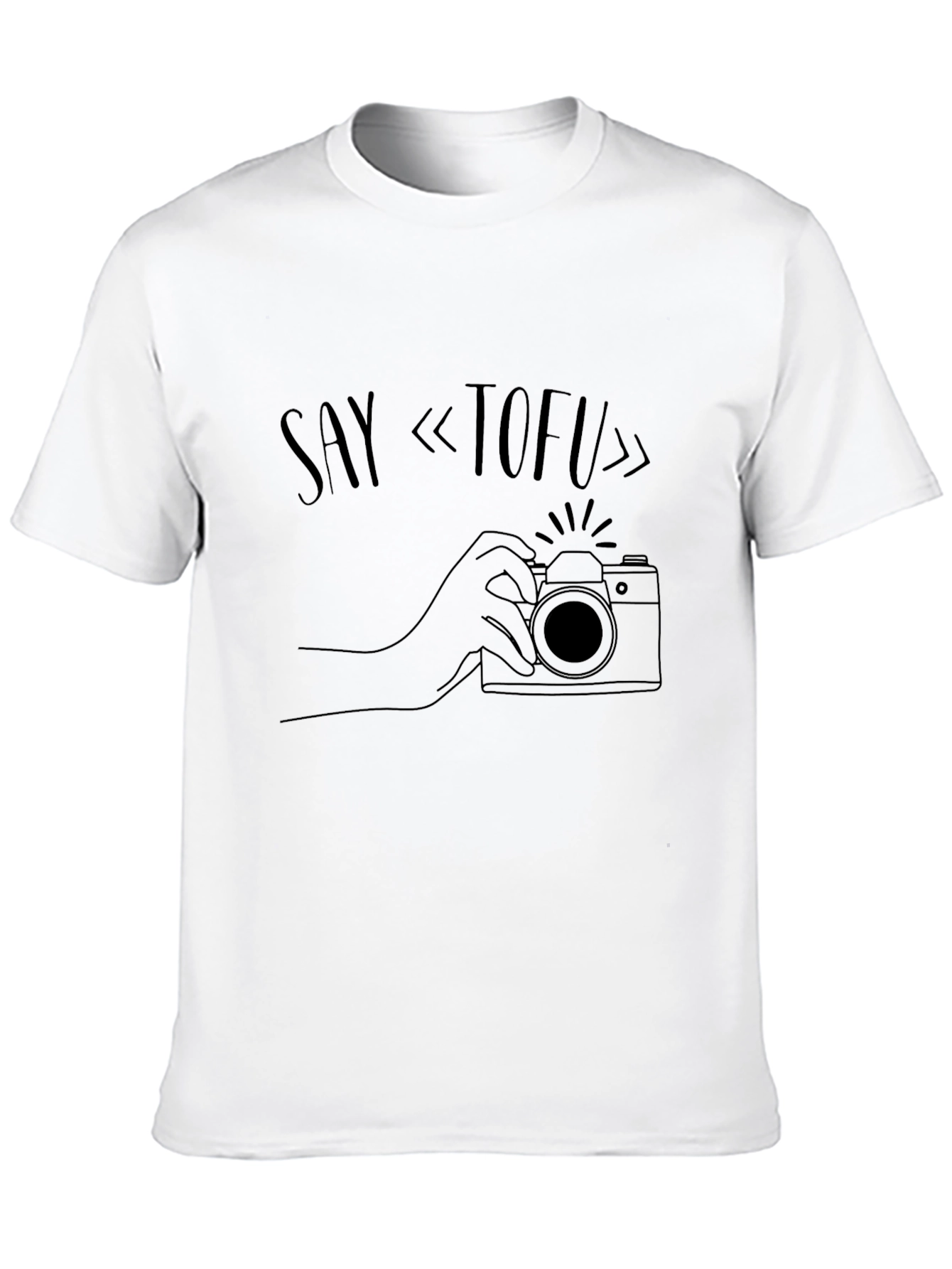 Say Tofu Camera Graphic T-Shirt