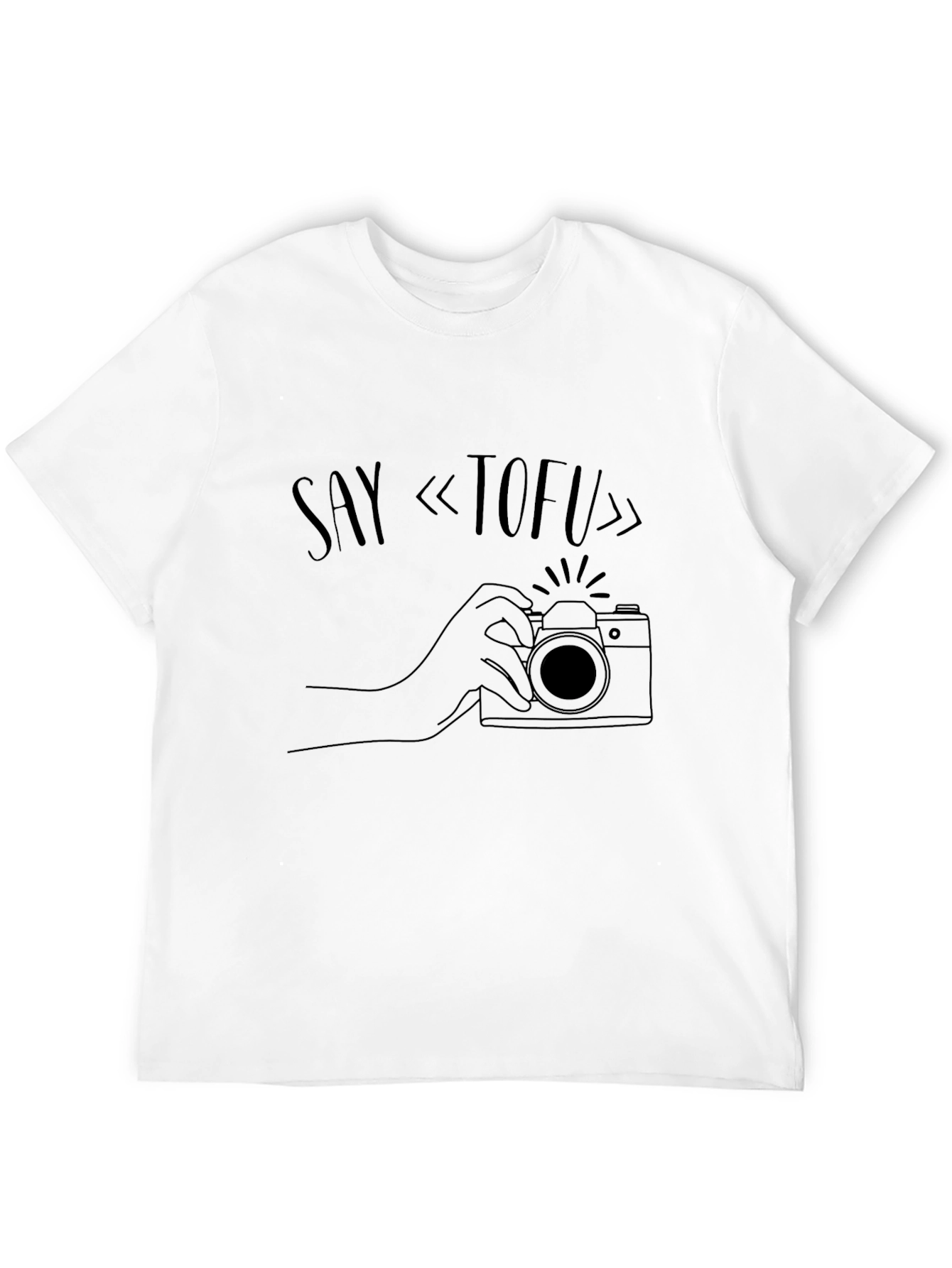 Say Tofu Camera Graphic T-Shirt