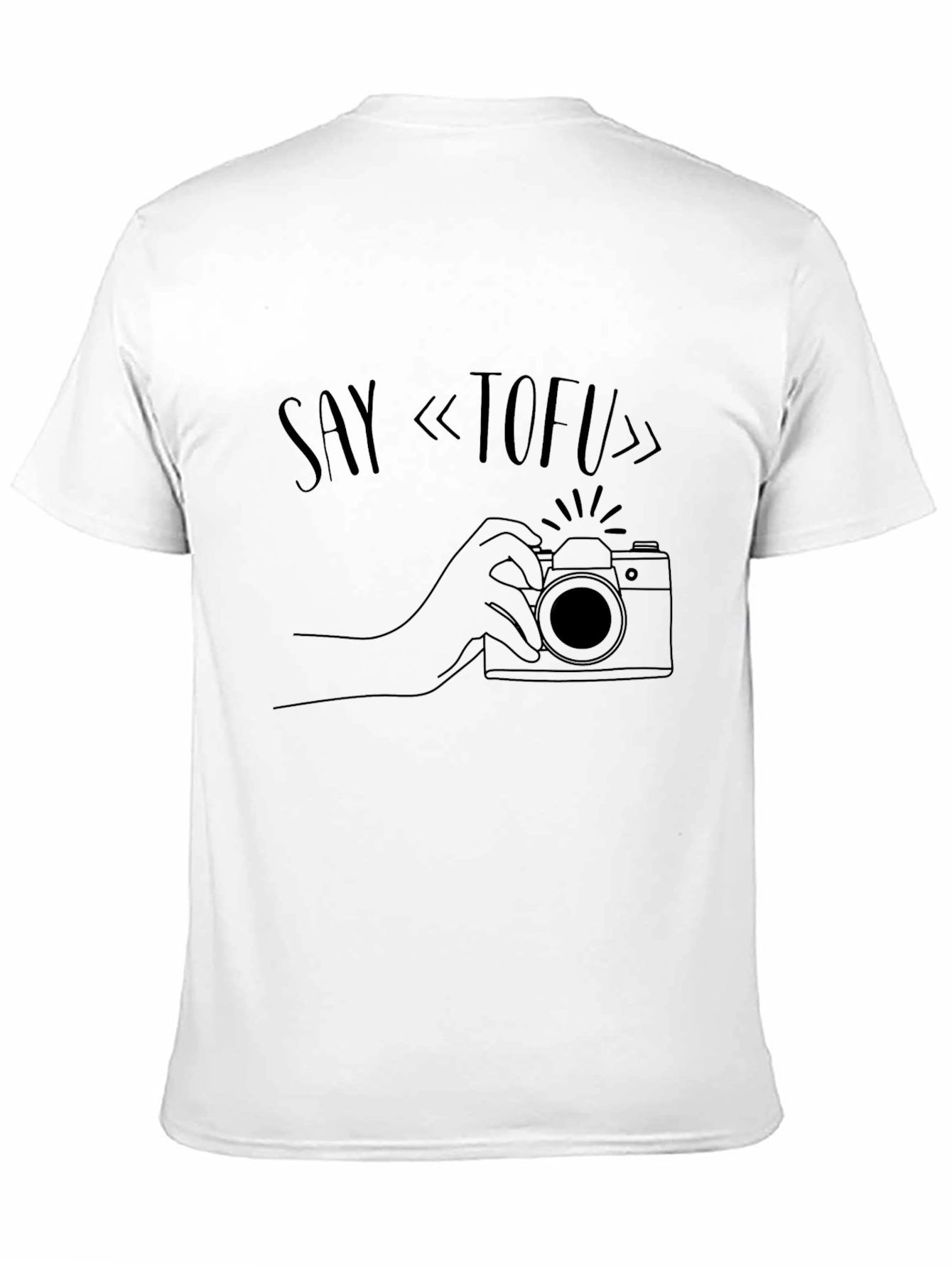Say Tofu Camera Graphic T-Shirt