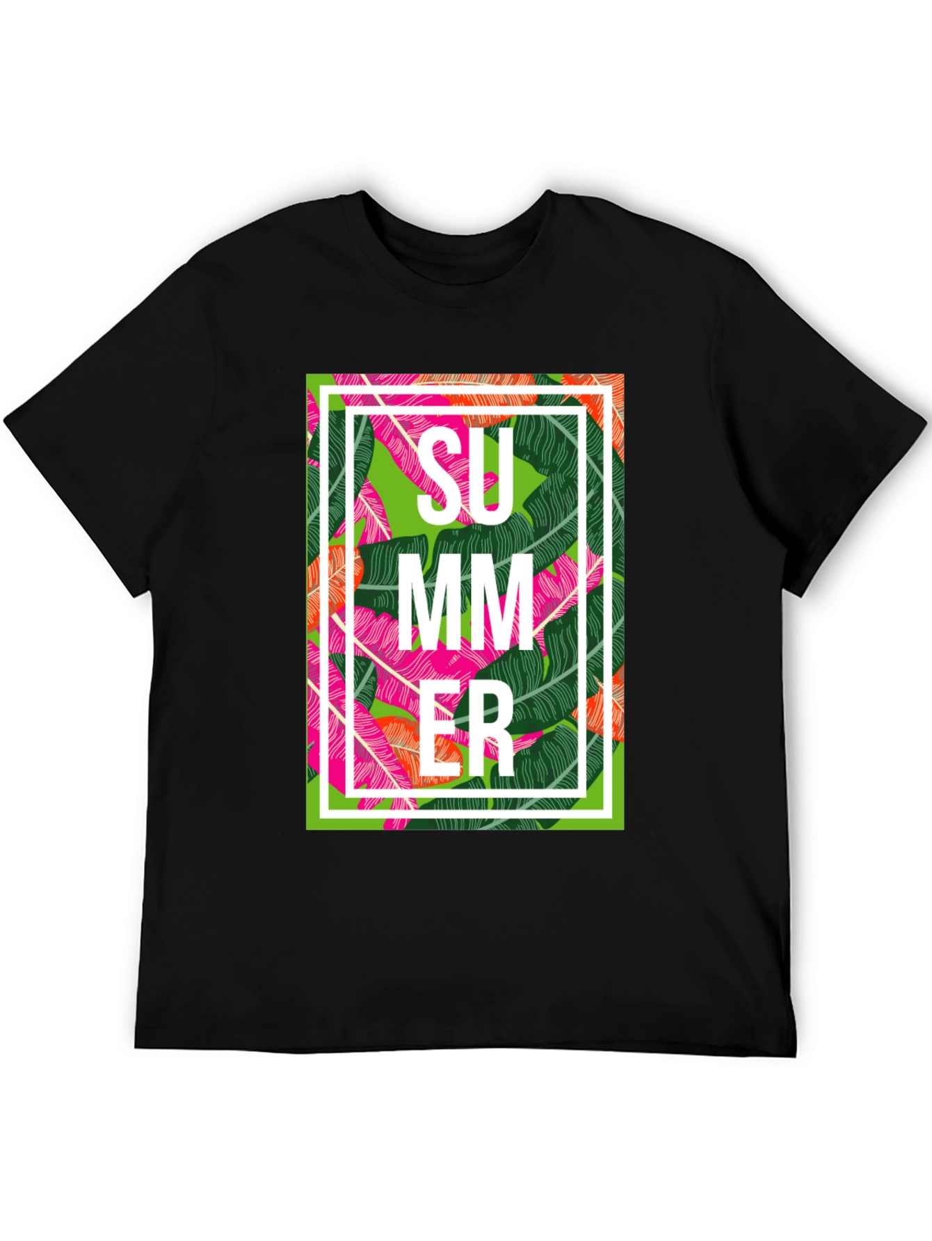 Tropical Summer Graphic Tee - Stylish Mens T-Shirt