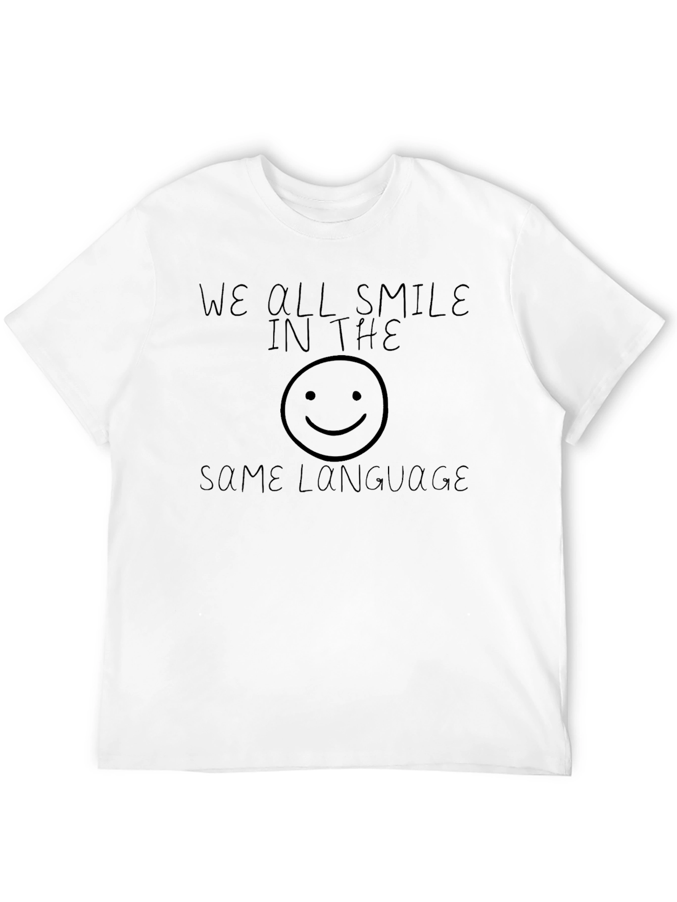 Smile Language Graphic Tee - Soft Cotton Comfort
