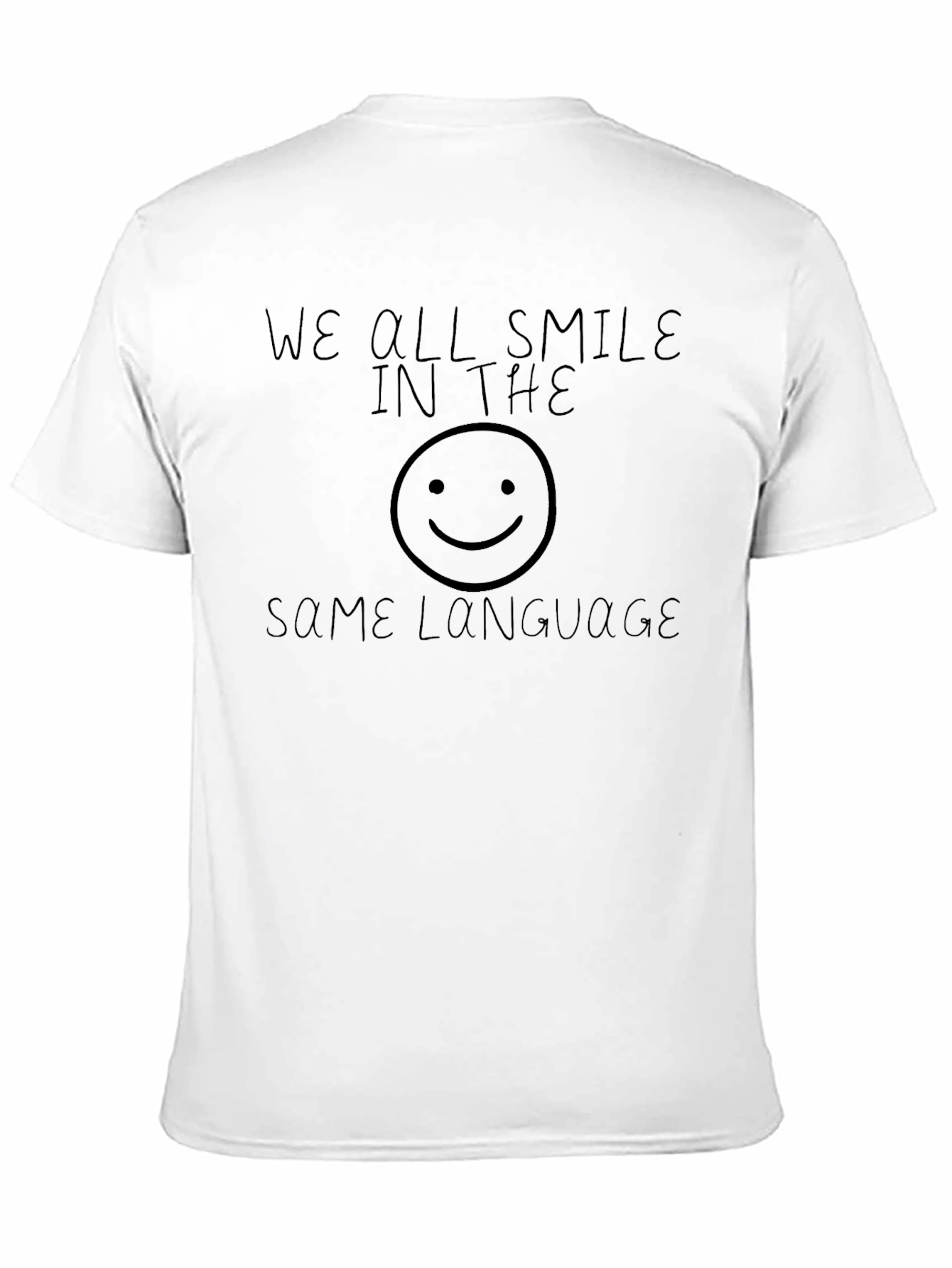 Smile Language Graphic Tee - Soft Cotton Comfort