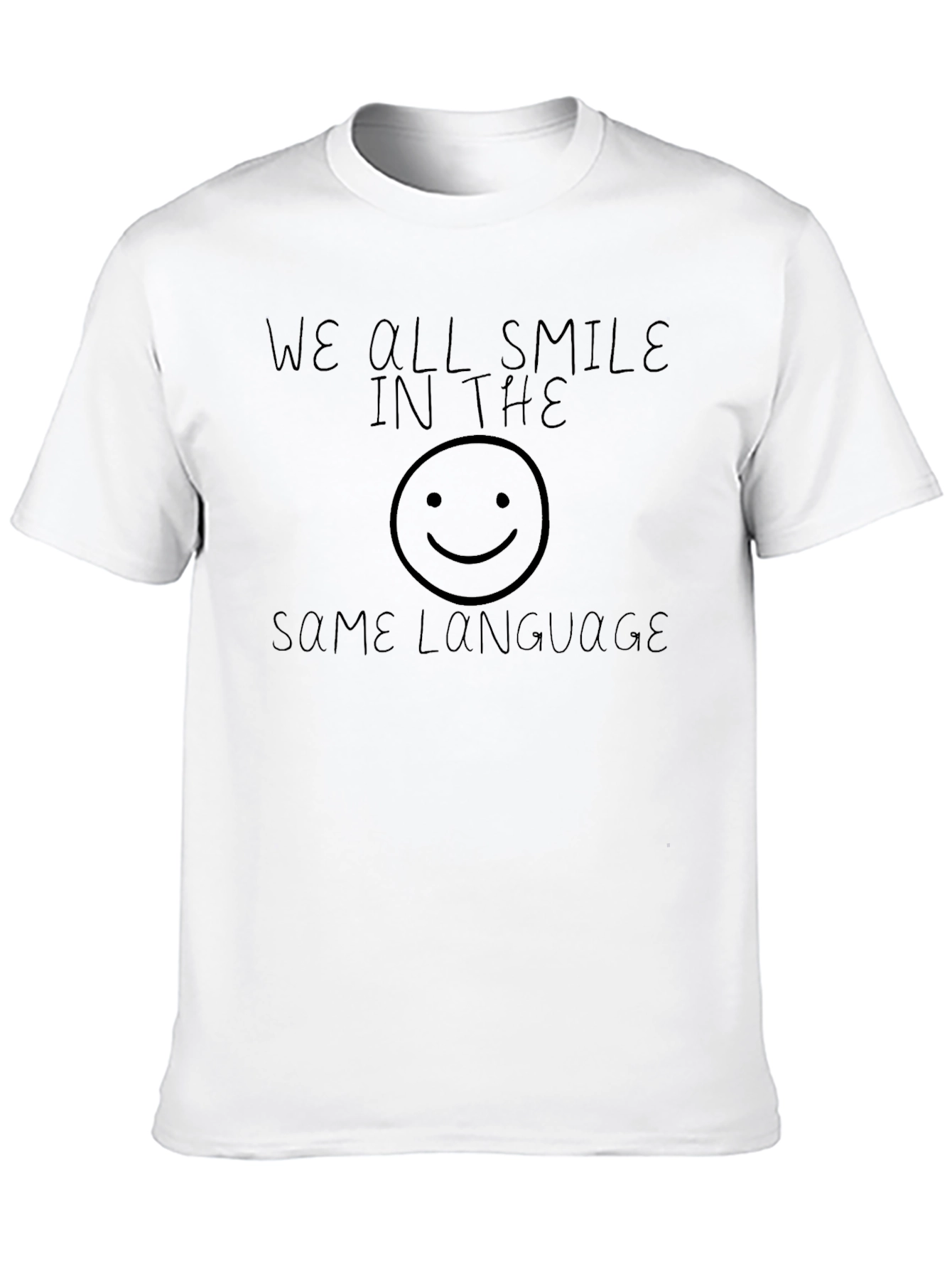 Smile Language Graphic Tee - Soft Cotton Comfort