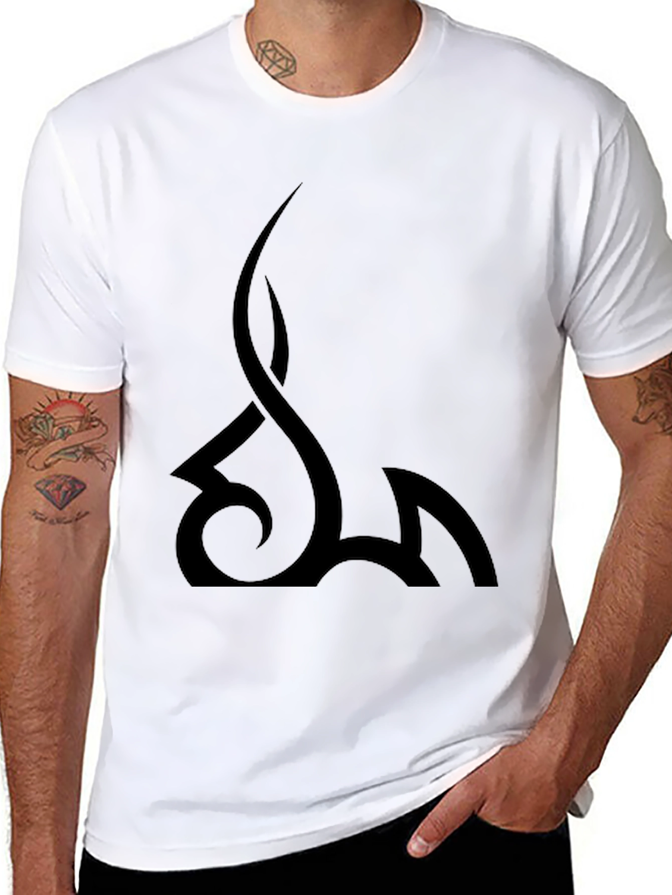 Tribal Graphic Black T-Shirt - Mens Fashion