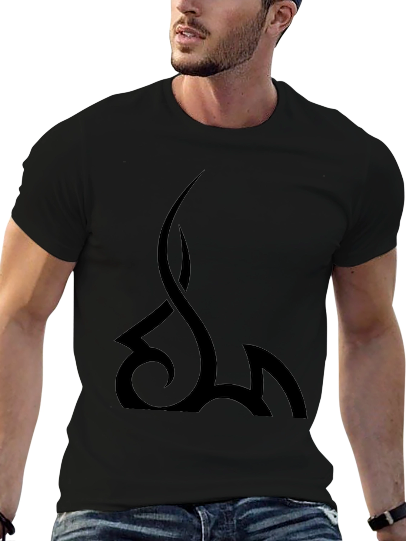 Tribal Graphic Black T-Shirt - Mens Fashion