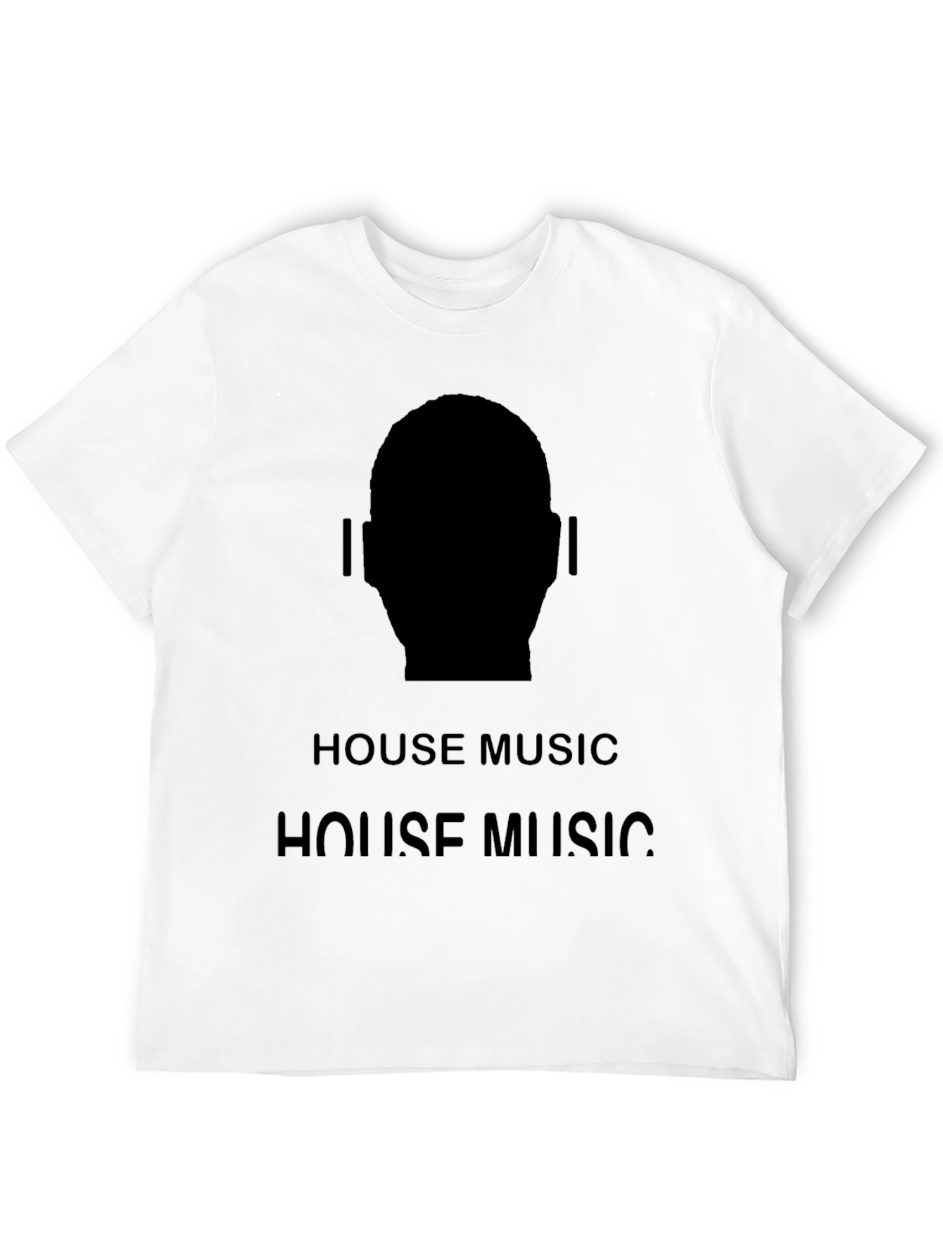 House Music Silhouette Tee - Black