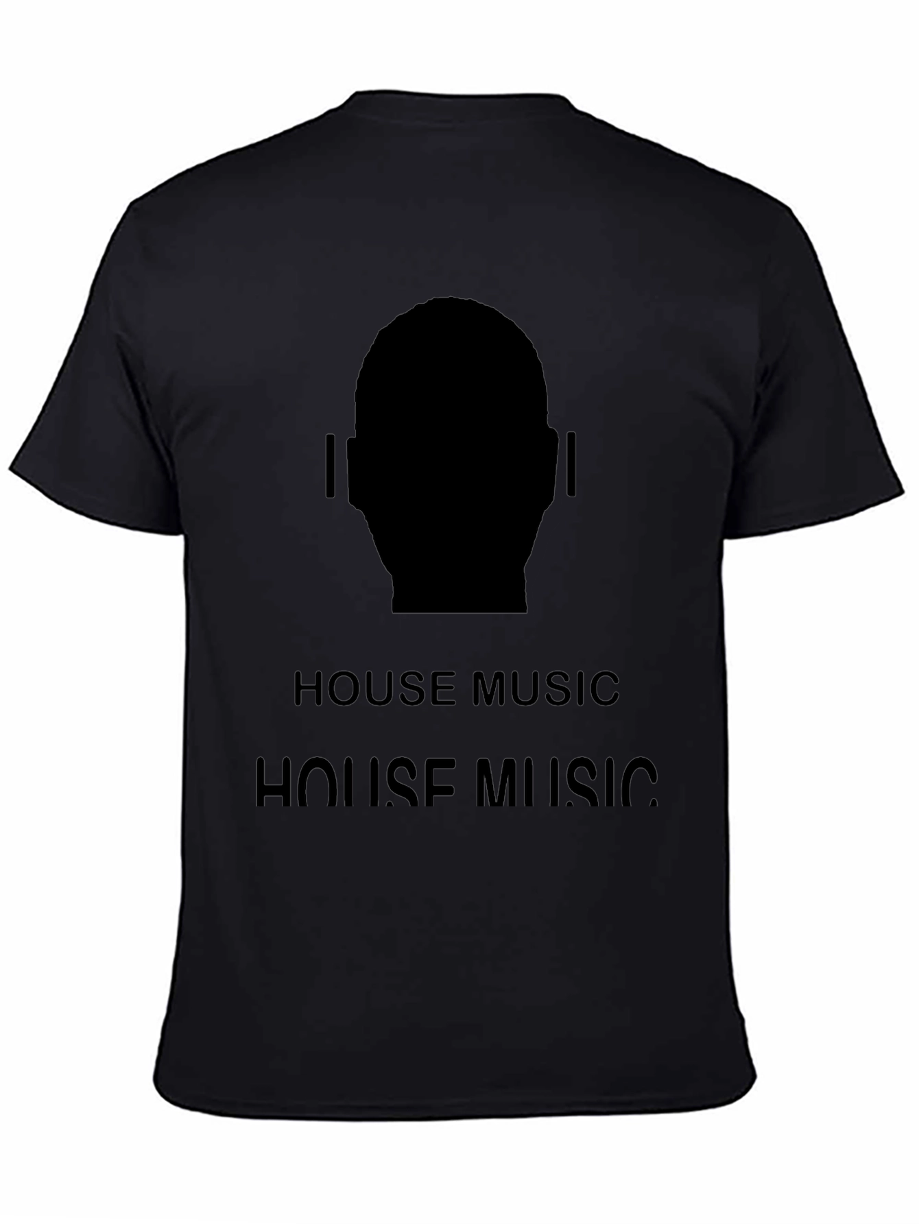 House Music Silhouette Tee - Black