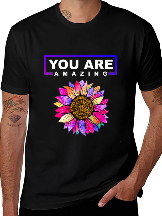 You Are Amazing Sunflower Graphic Tee