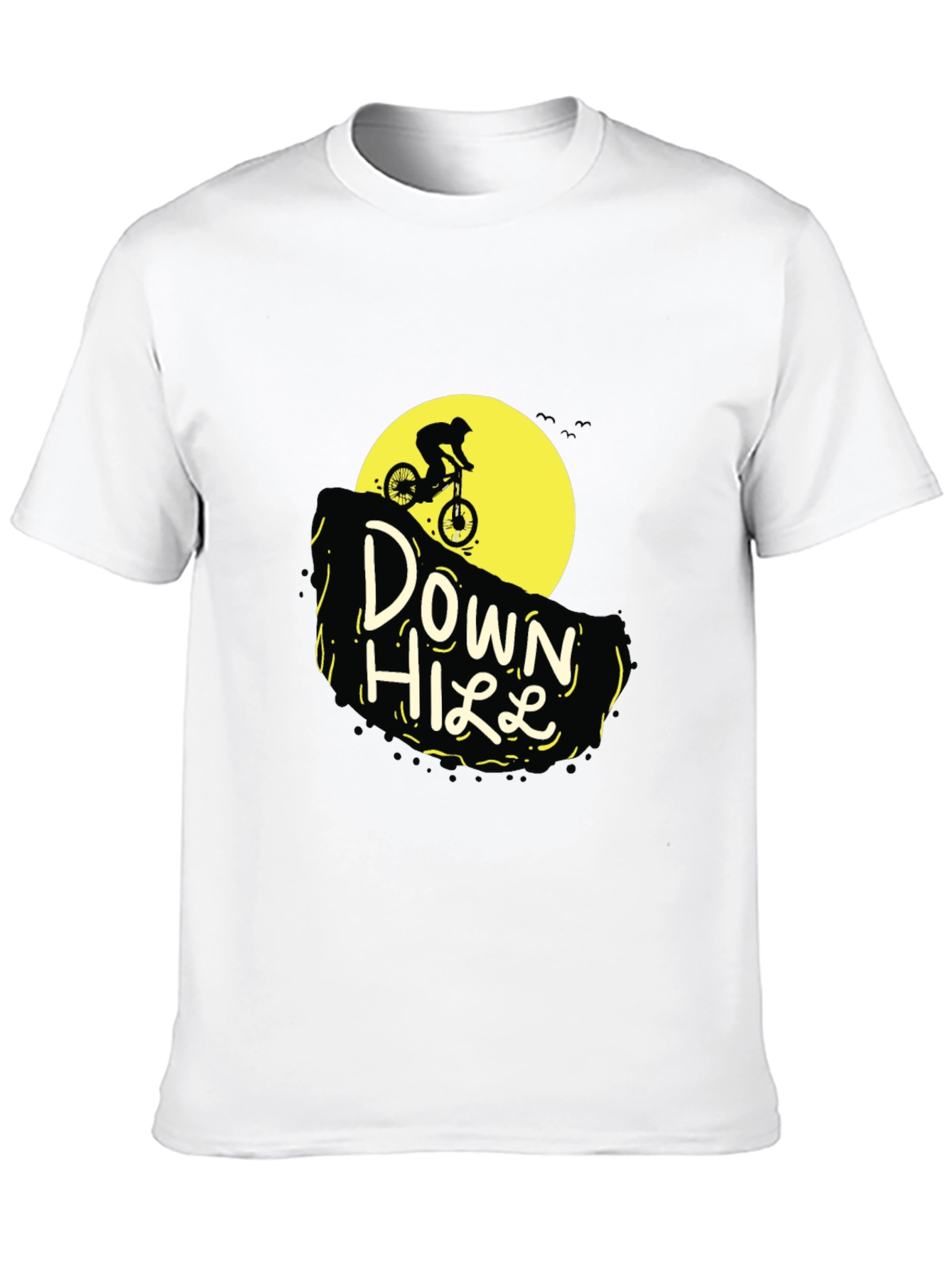 Downhill Biker Graphic Tee - Adventure Style
