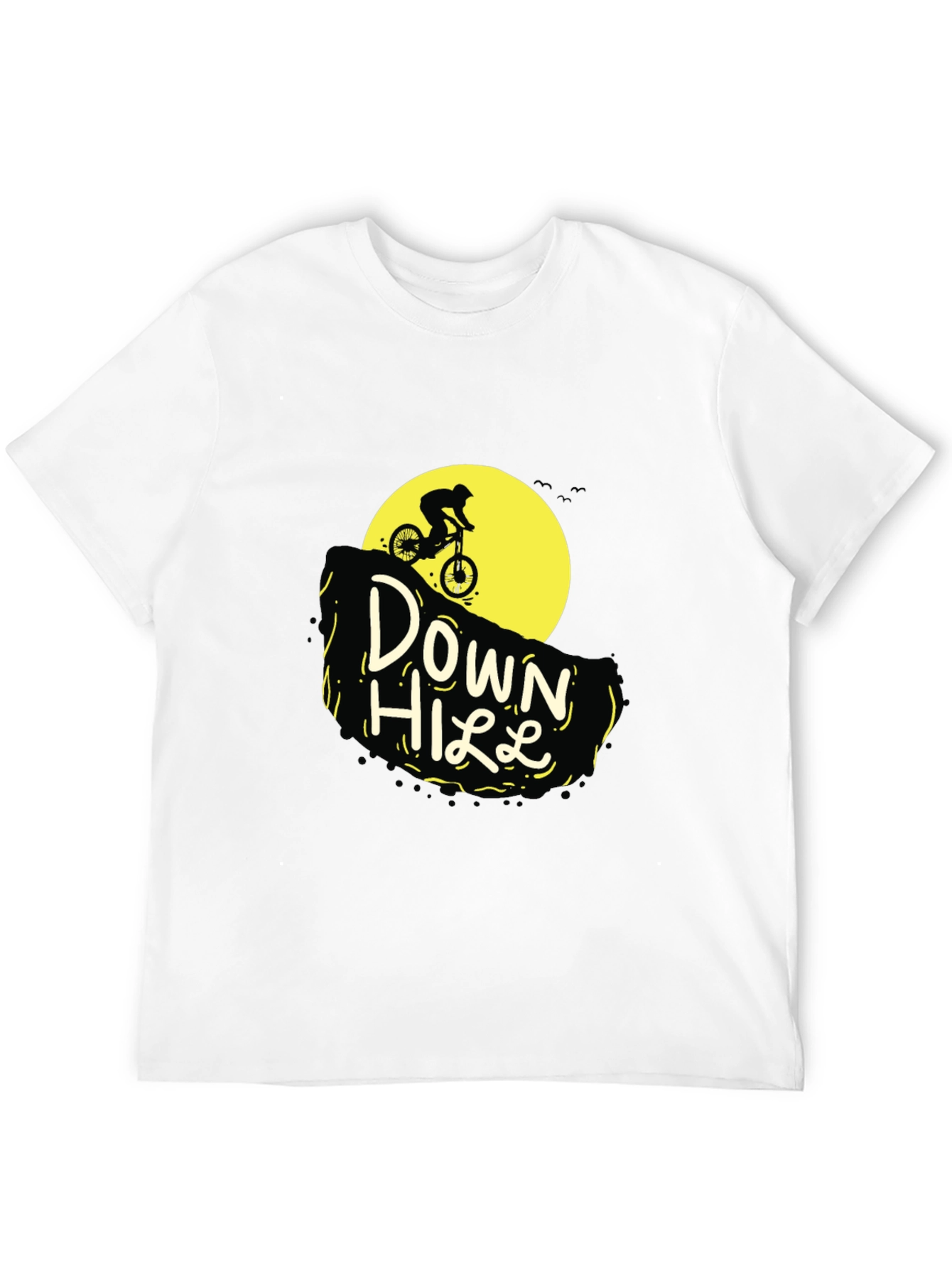 Downhill Biker Graphic Tee - Adventure Style