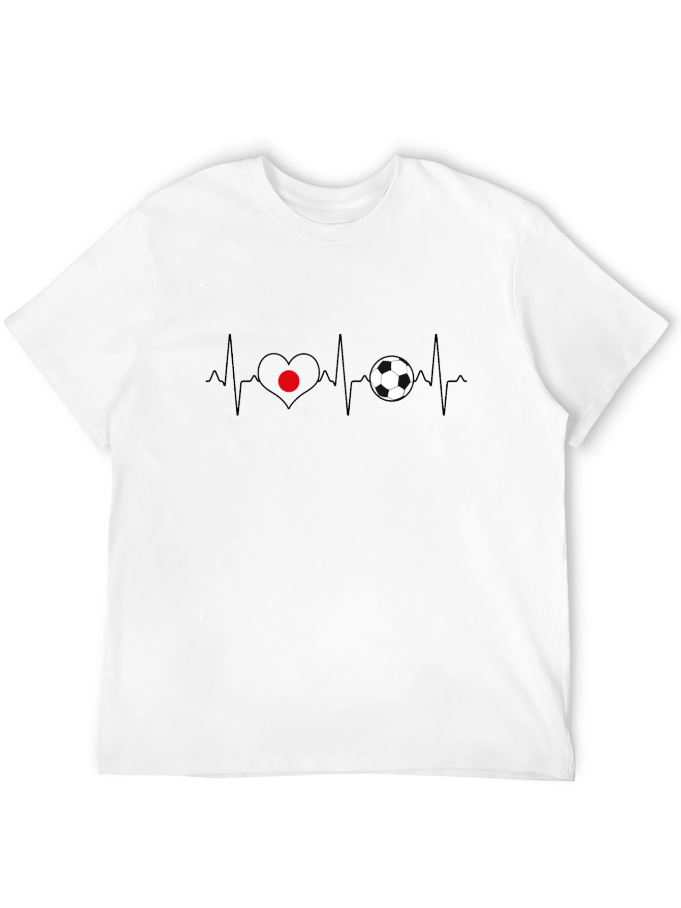 Japan Soccer Heartbeat T-Shirt