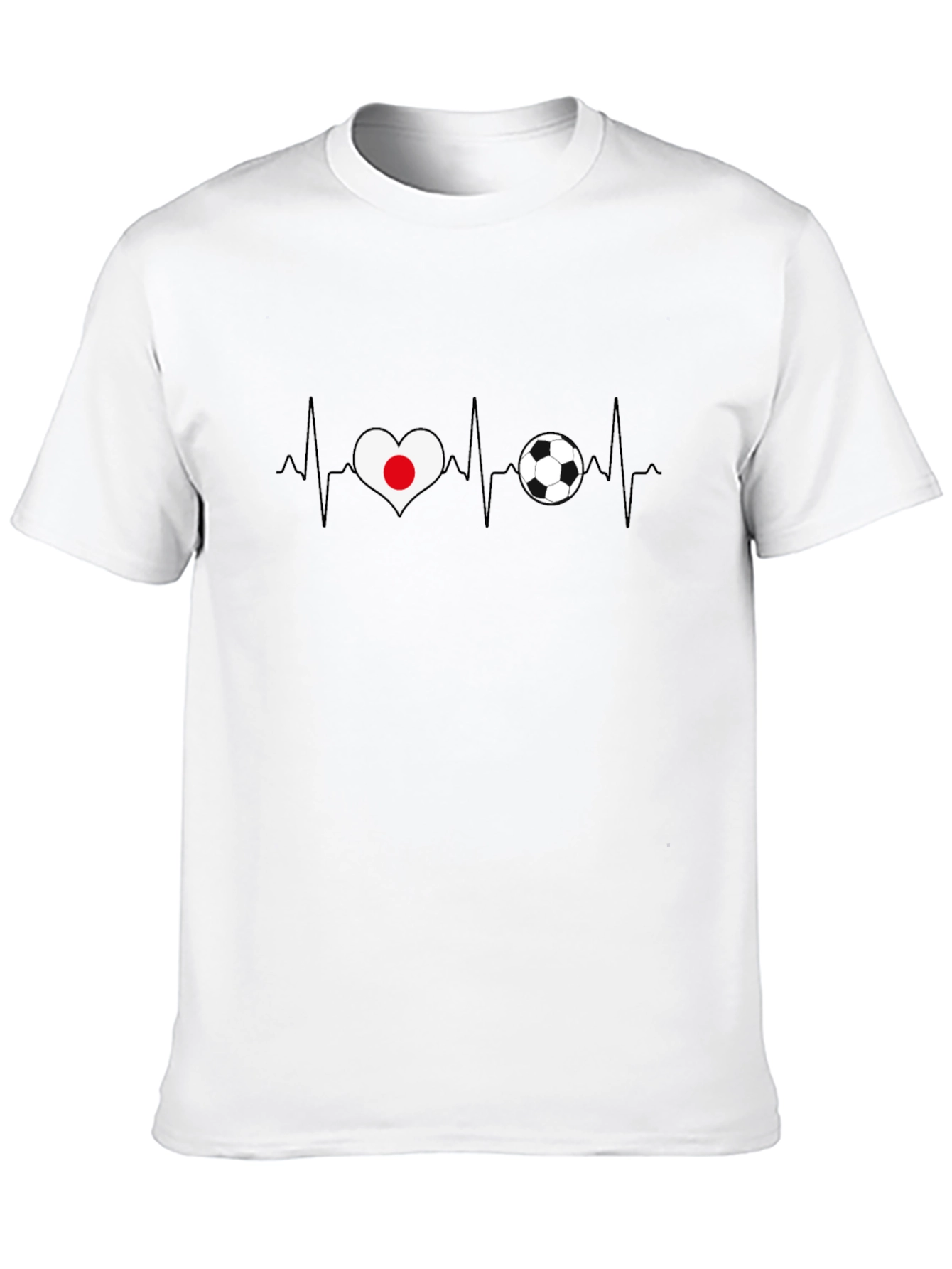 Japan Soccer Heartbeat T-Shirt