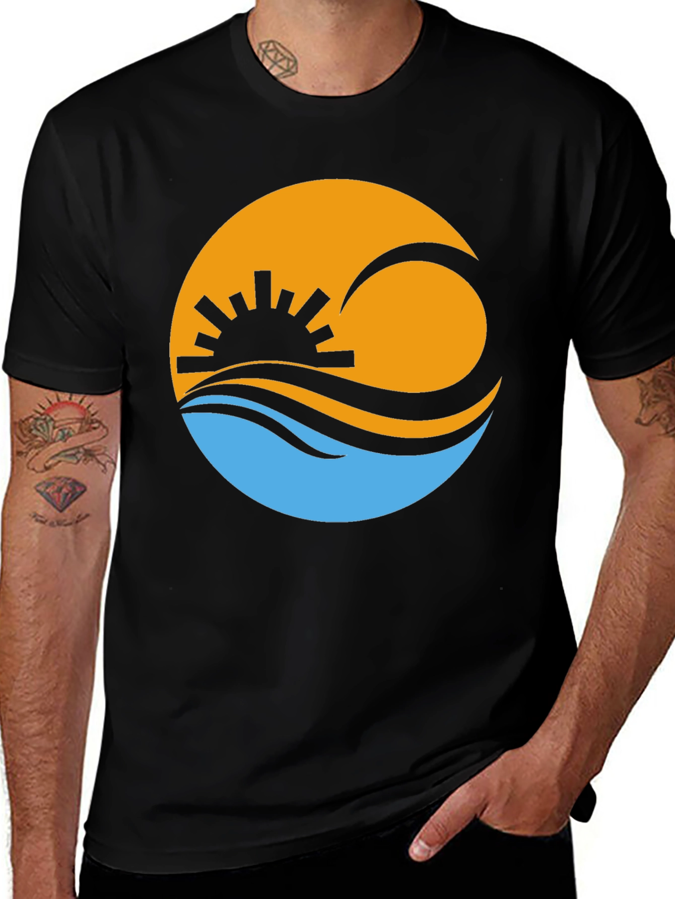 Sunset Graphic Tee - Stylish Unisex T-Shirt