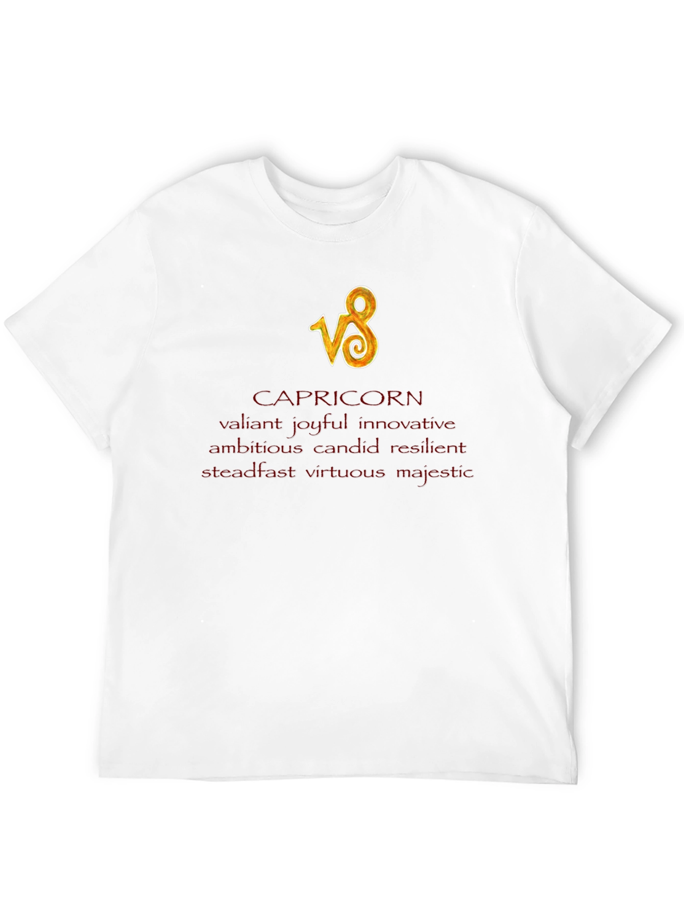 Capricorn Zodiac Black T-Shirt