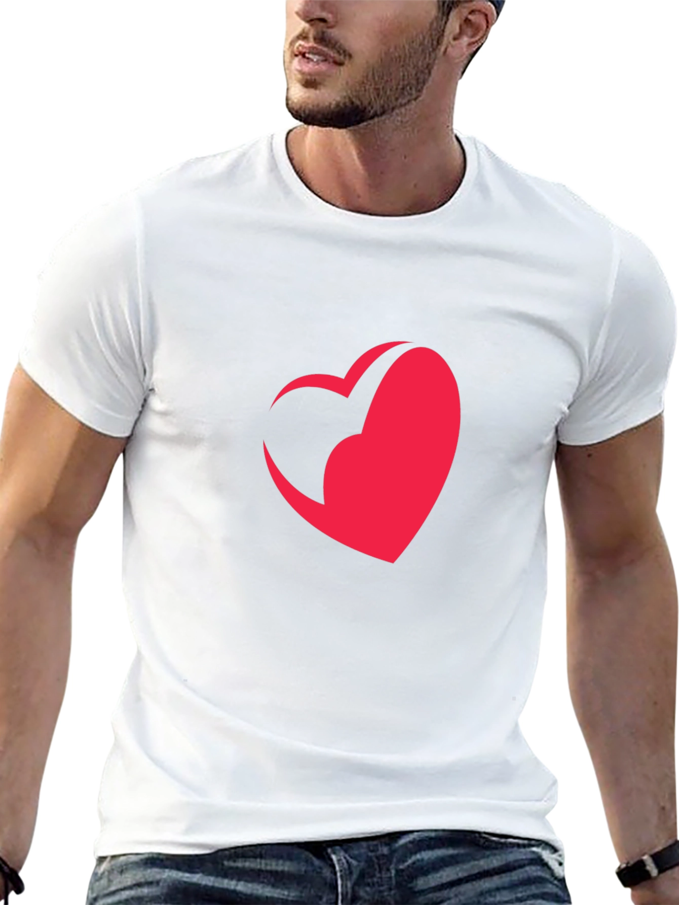 Heart Graphic Tee - Modern Style