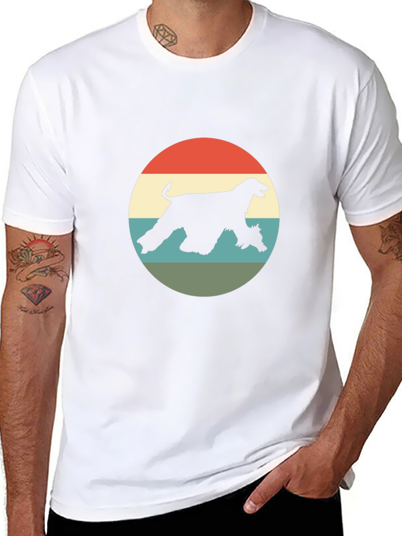 Retro Afghan Hound T-Shirt