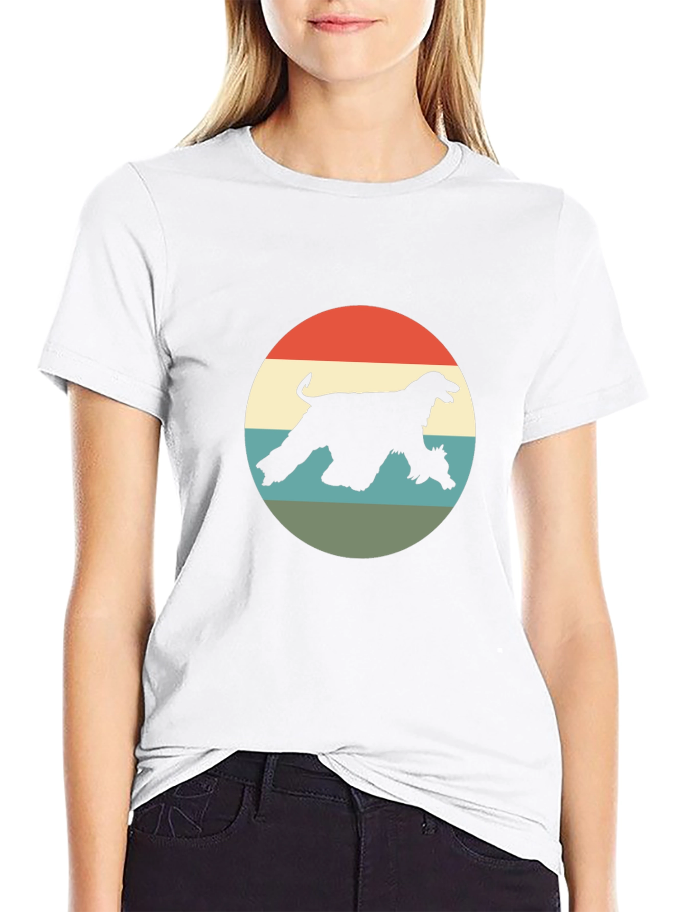 Retro Afghan Hound T-Shirt