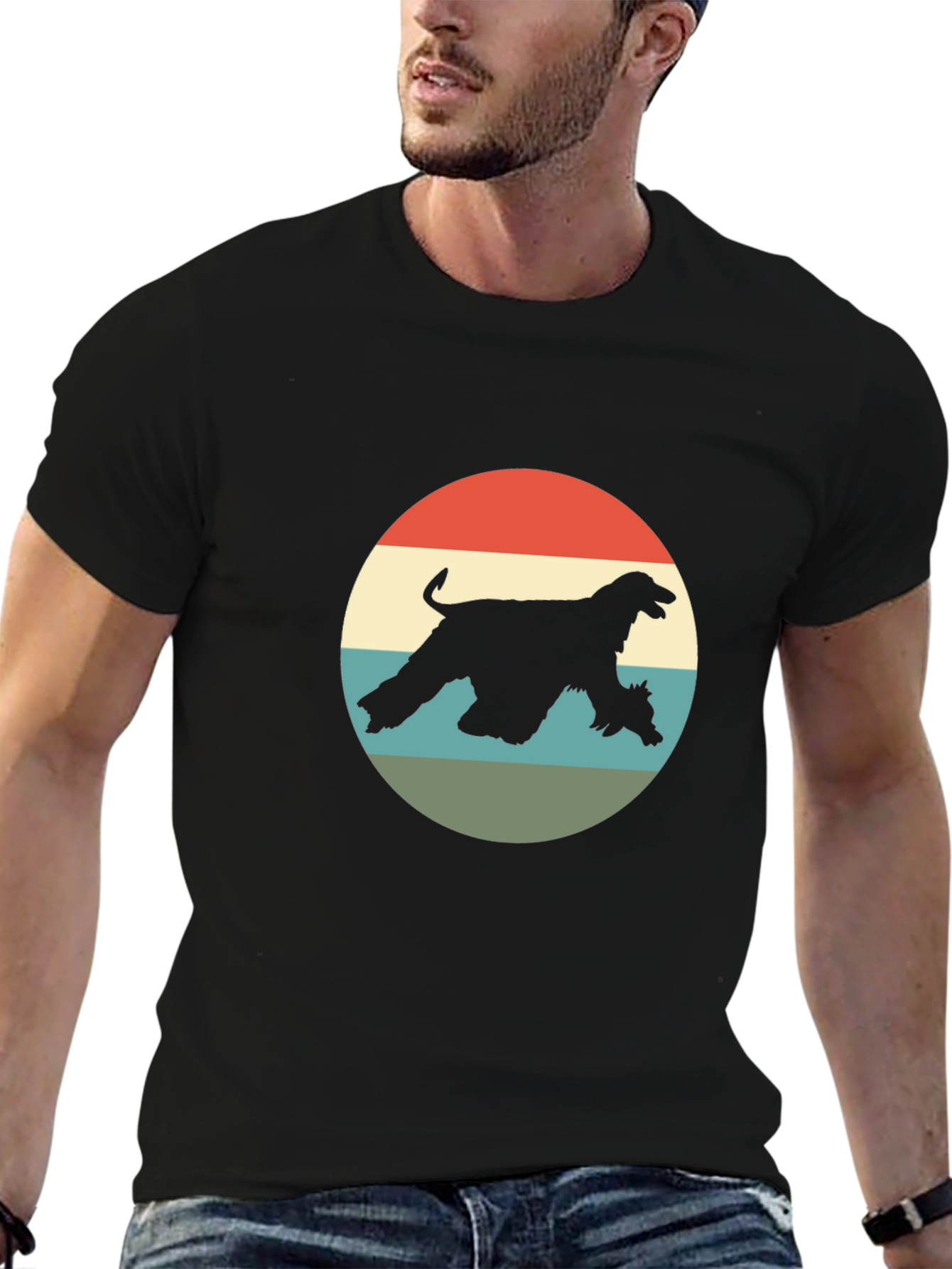 Retro Afghan Hound T-Shirt