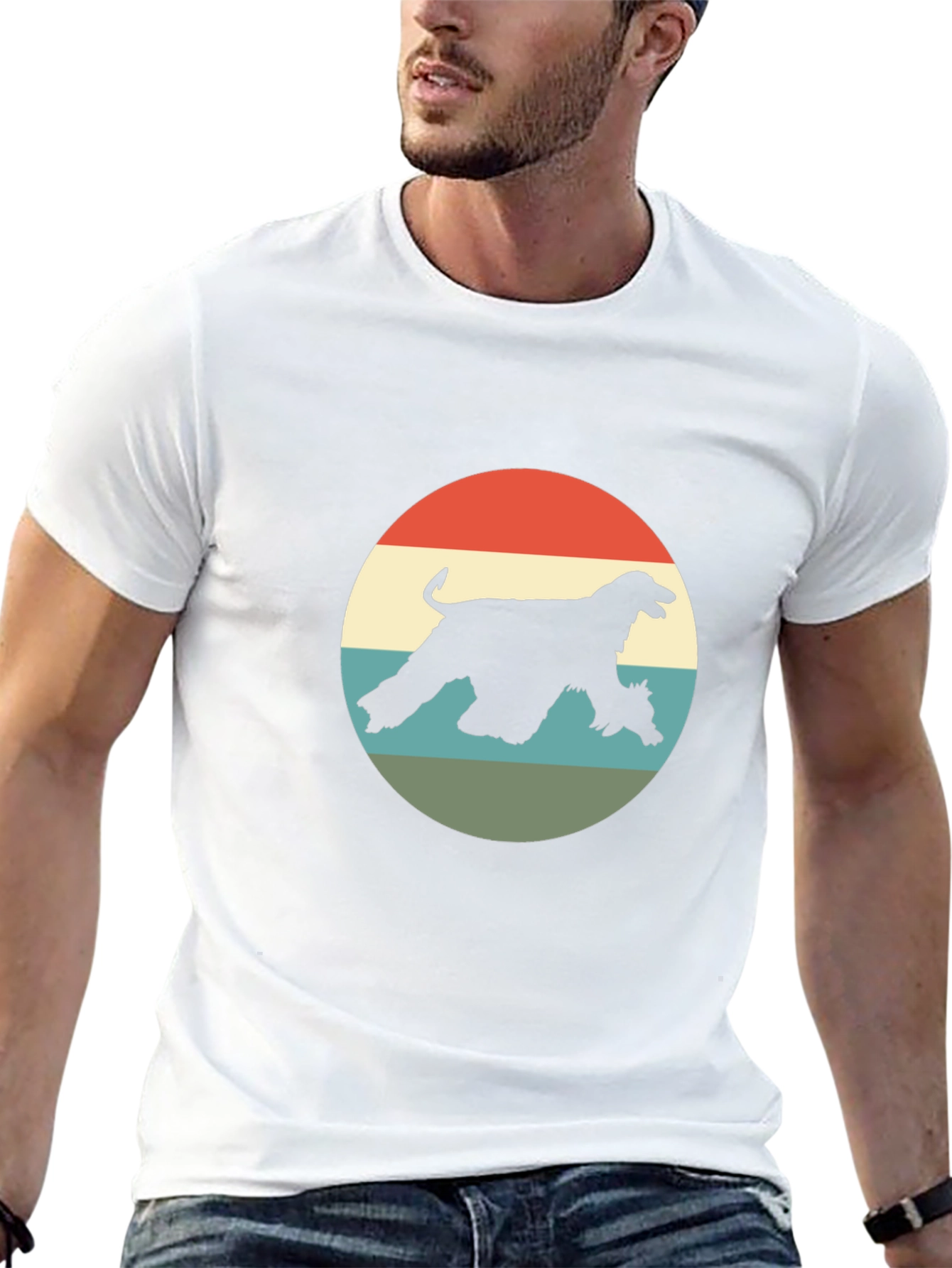 Retro Afghan Hound T-Shirt