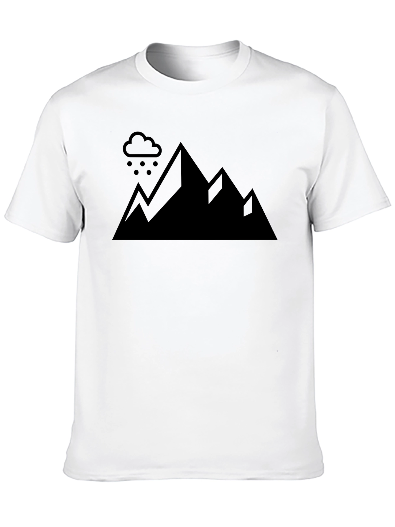 Rainy Mountain Graphic Tee - Black Cotton Shirt