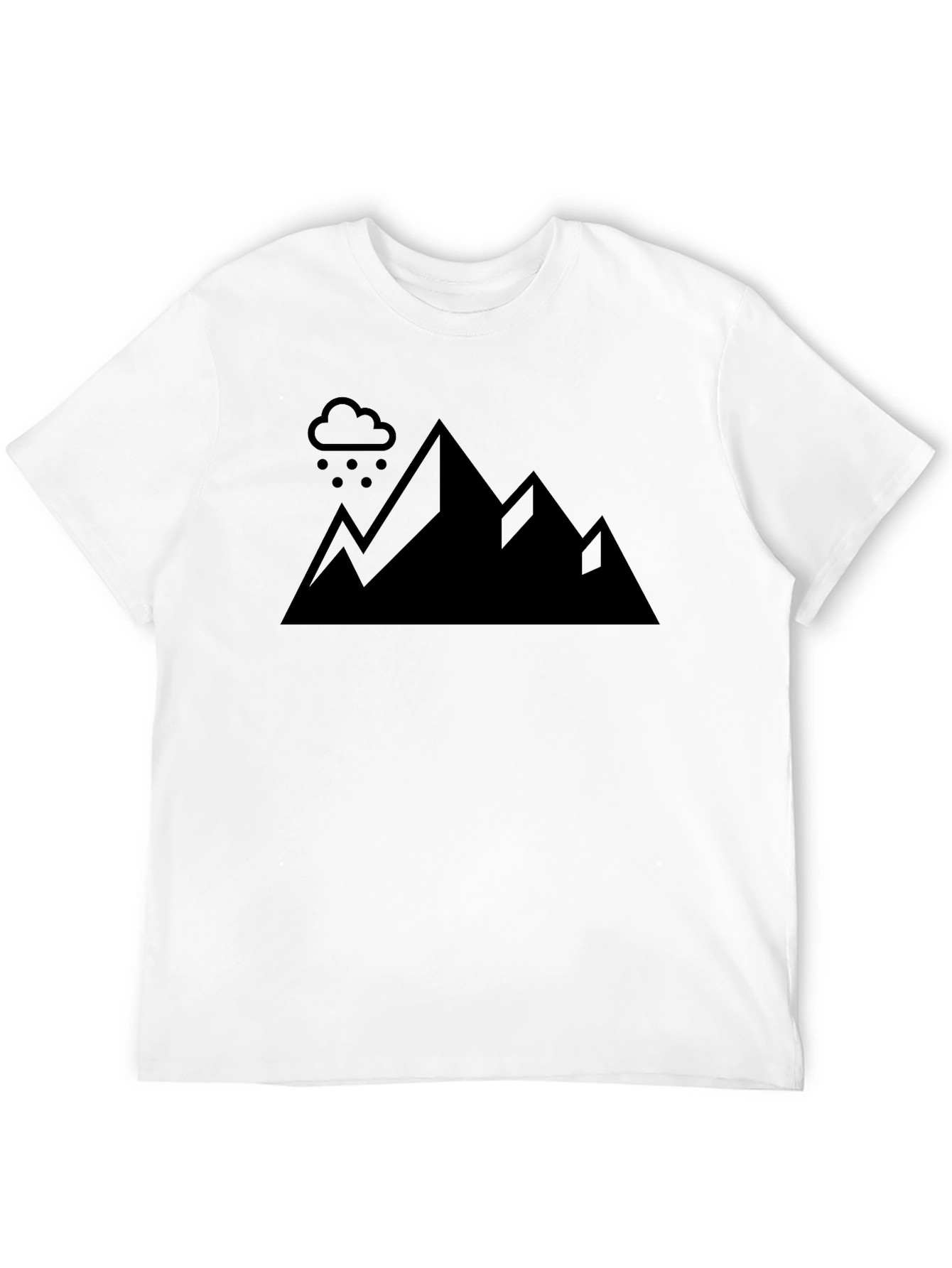 Rainy Mountain Graphic Tee - Black Cotton Shirt
