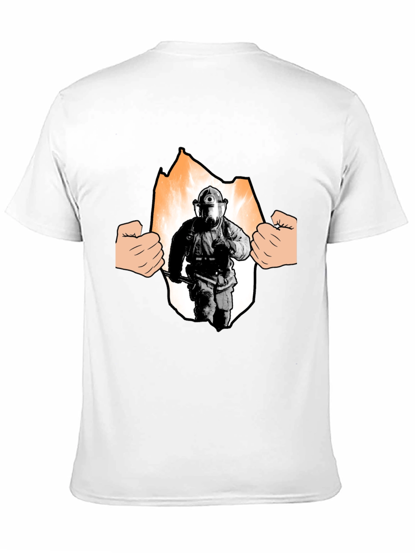 Firefighter T-Shirt - Hero Inside Graphic Tee