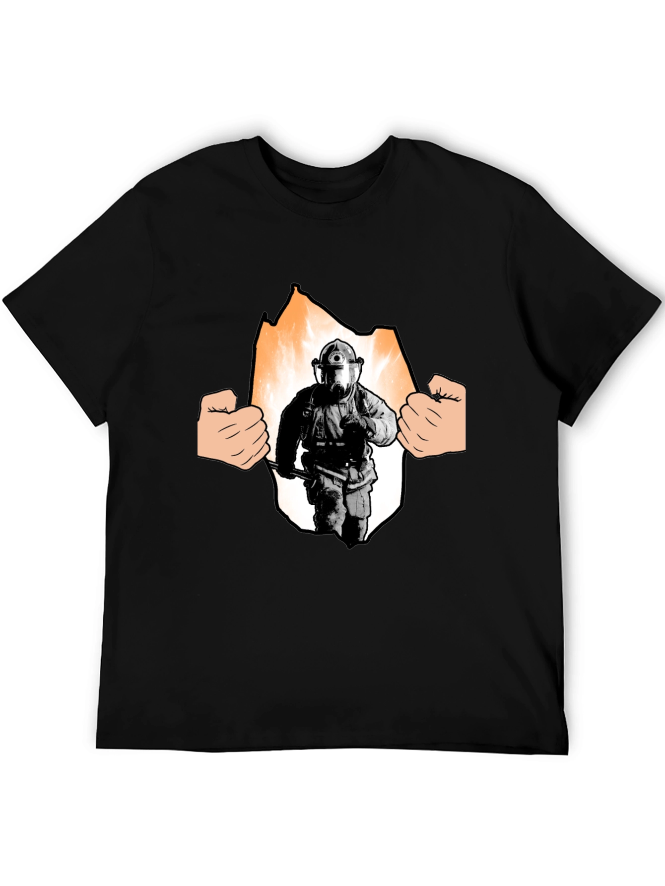 Firefighter T-Shirt - Hero Inside Graphic Tee