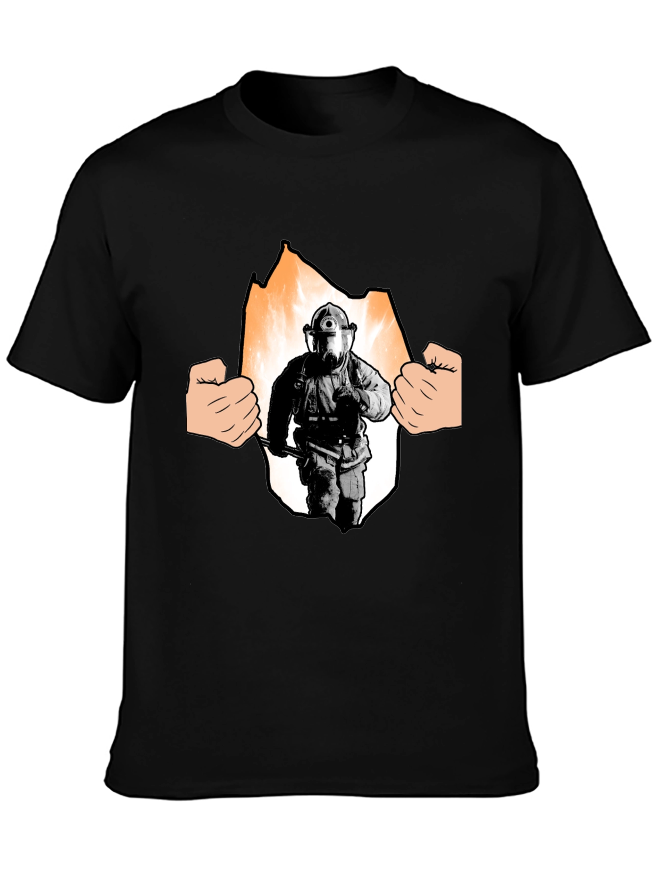 Firefighter T-Shirt - Hero Inside Graphic Tee