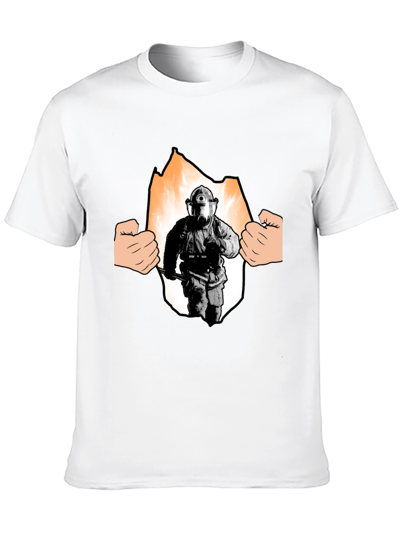 Firefighter T-Shirt - Hero Inside Graphic Tee