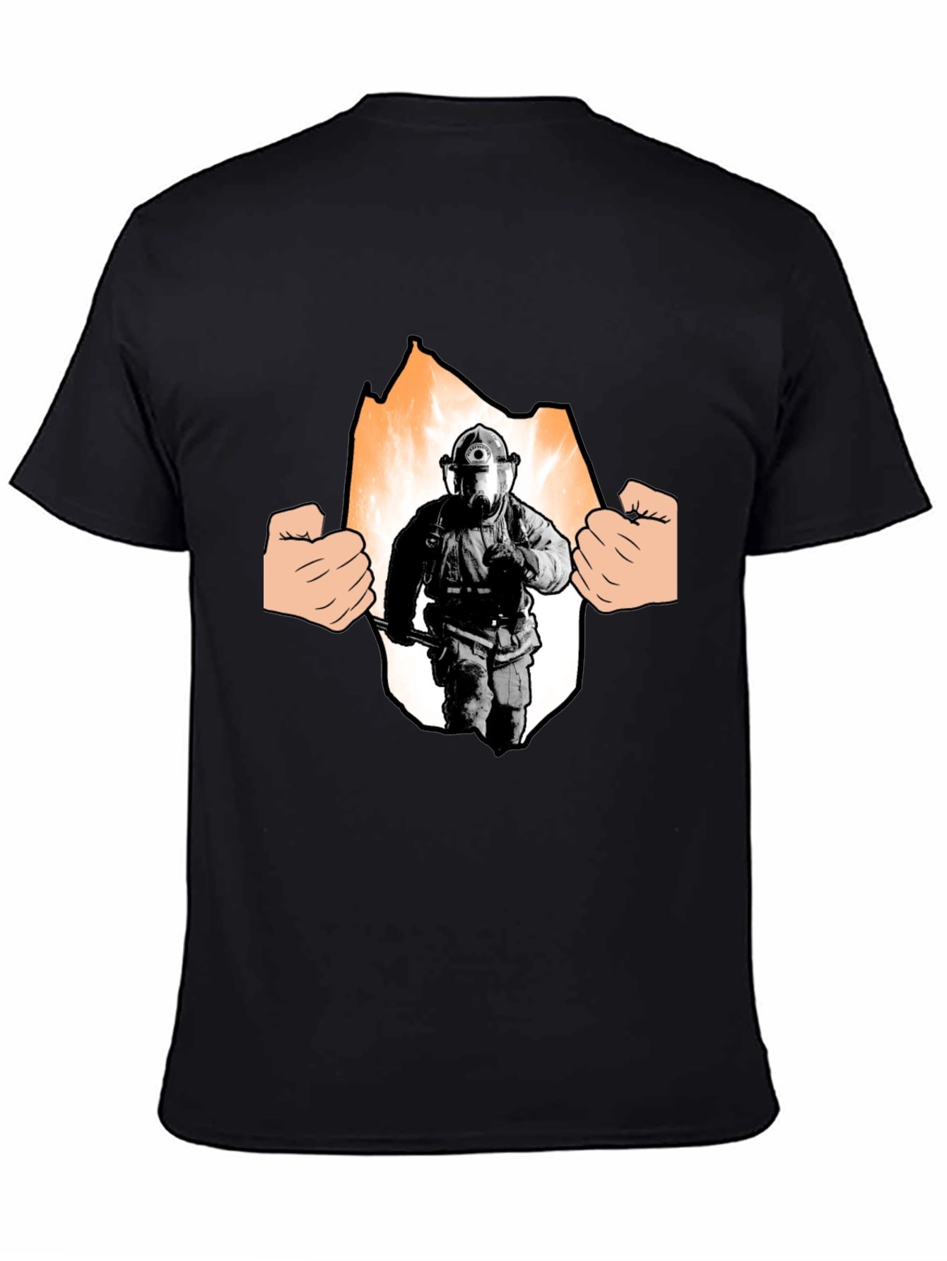 Firefighter T-Shirt - Hero Inside Graphic Tee