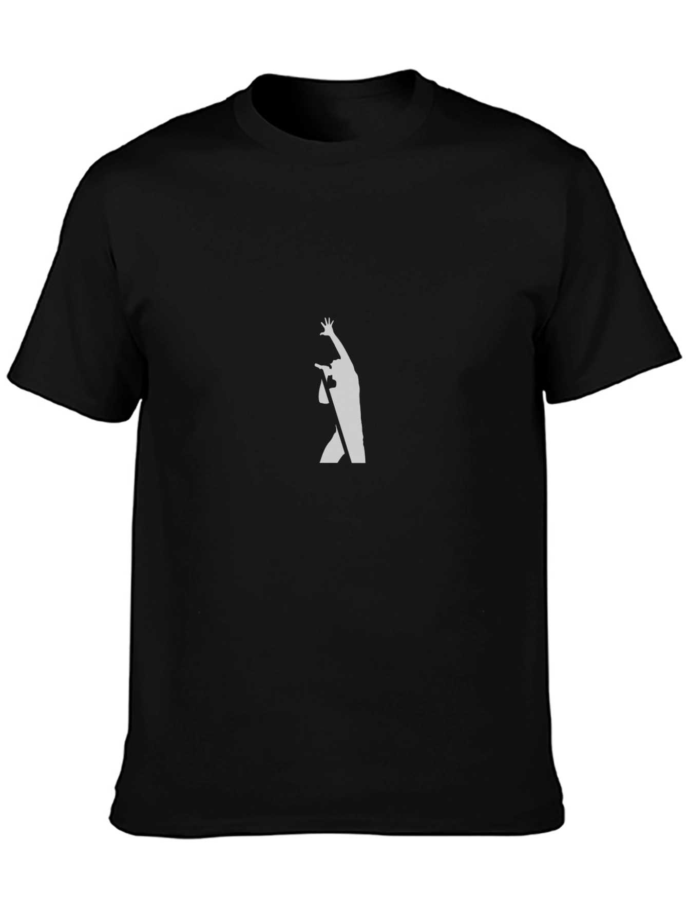 Singer Silhouette Graphic Tee - Black Casual T-Shirt