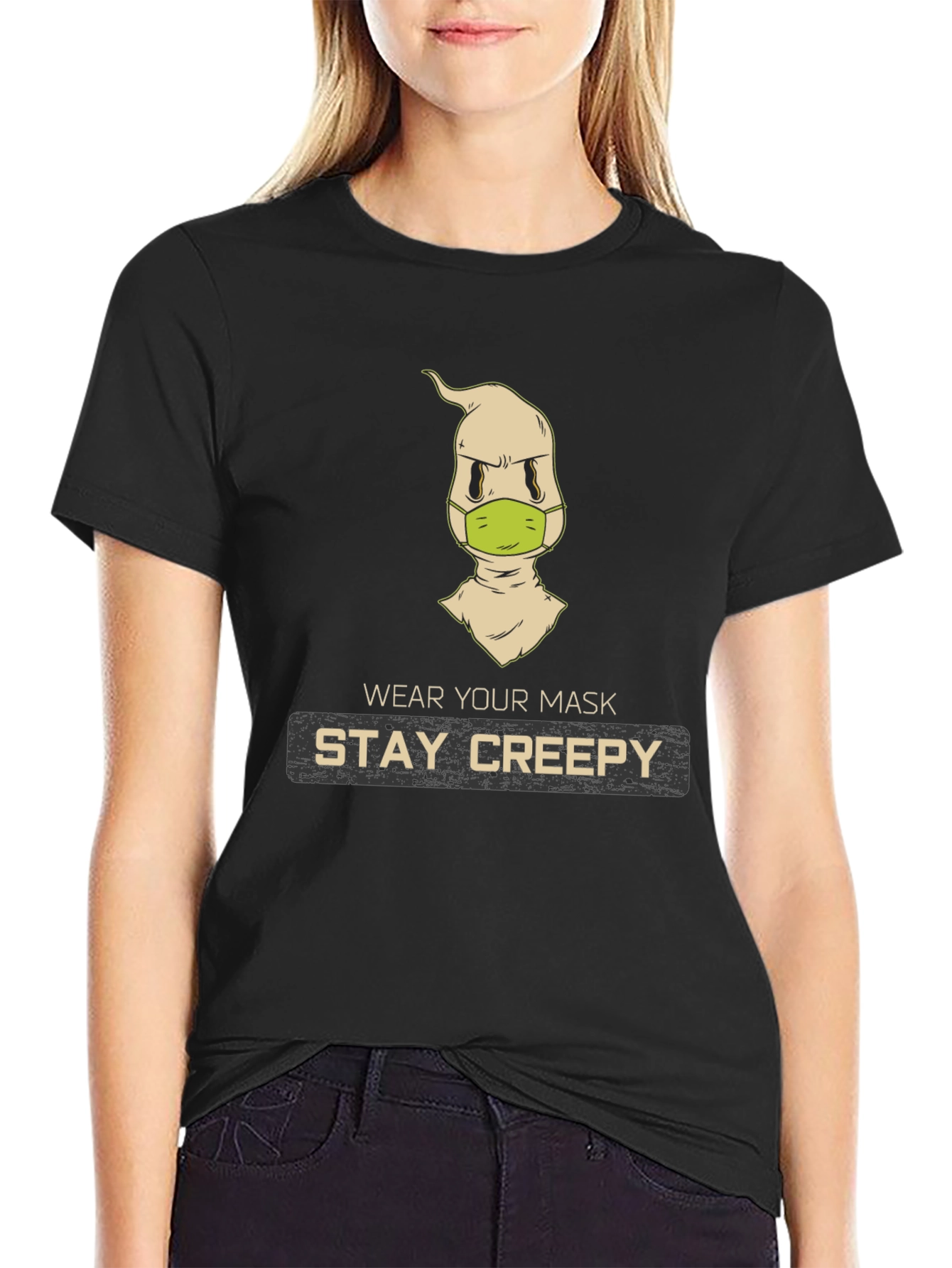 Stay Creepy Masked Ghost T-Shirt