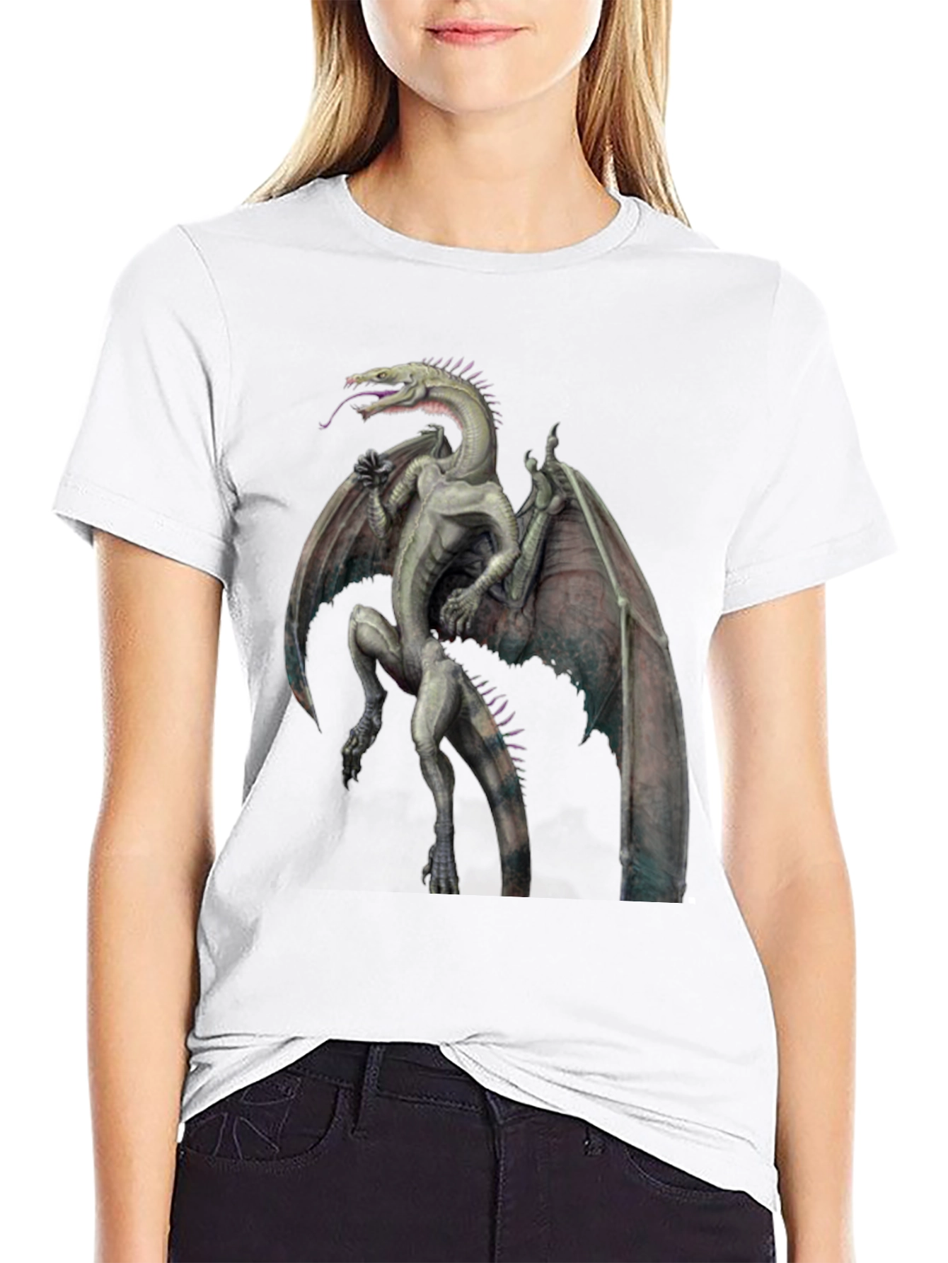 Dragon Graphic Tee - Fantasy Creature T-Shirt
