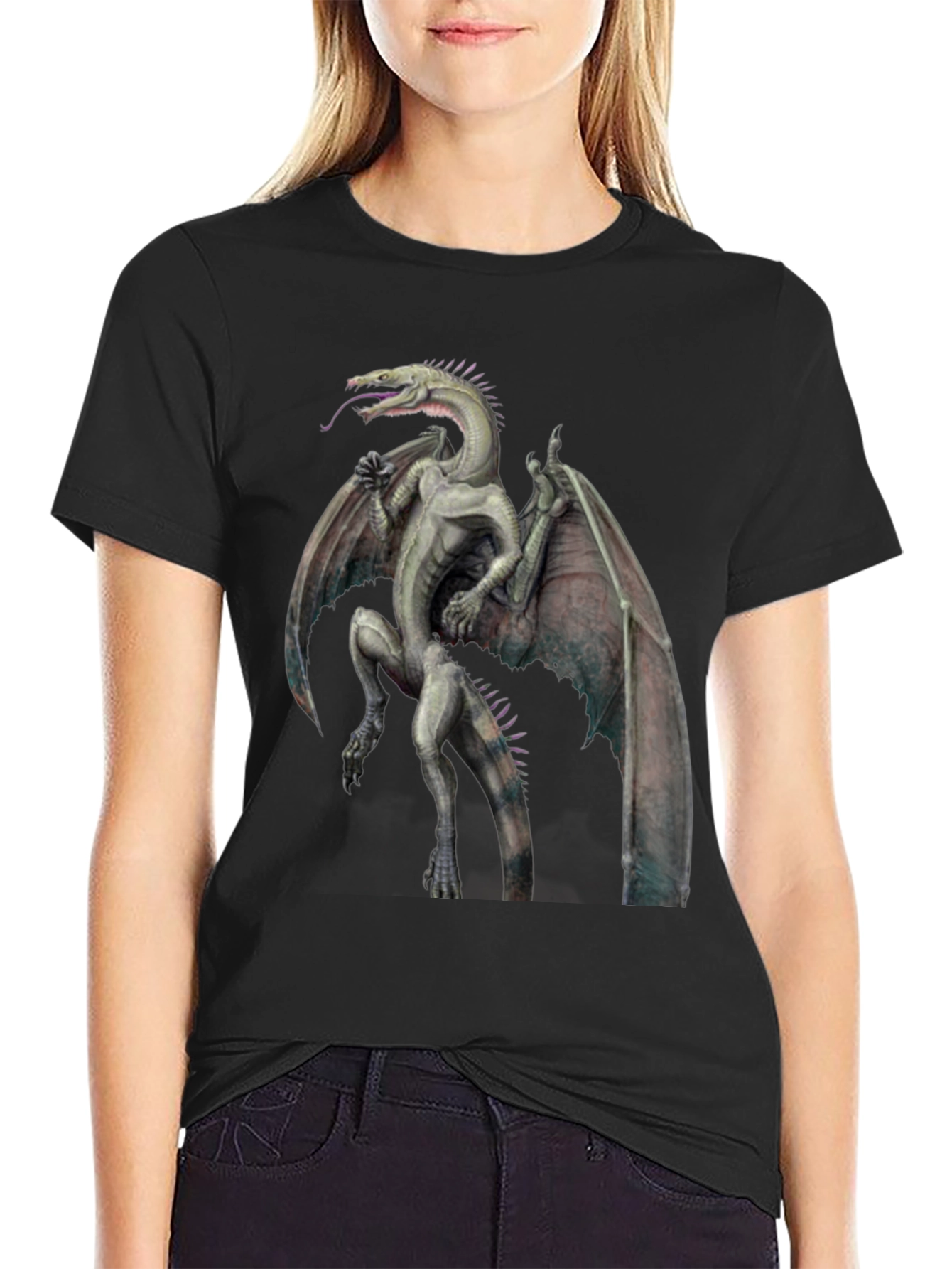 Dragon Graphic Tee - Fantasy Creature T-Shirt