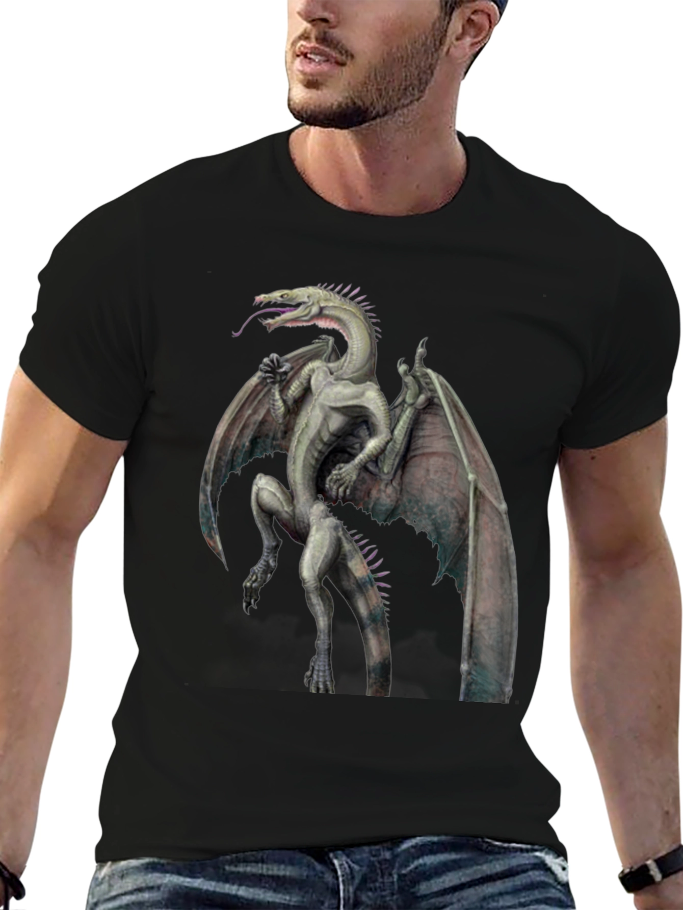 Dragon Graphic Tee - Fantasy Creature T-Shirt