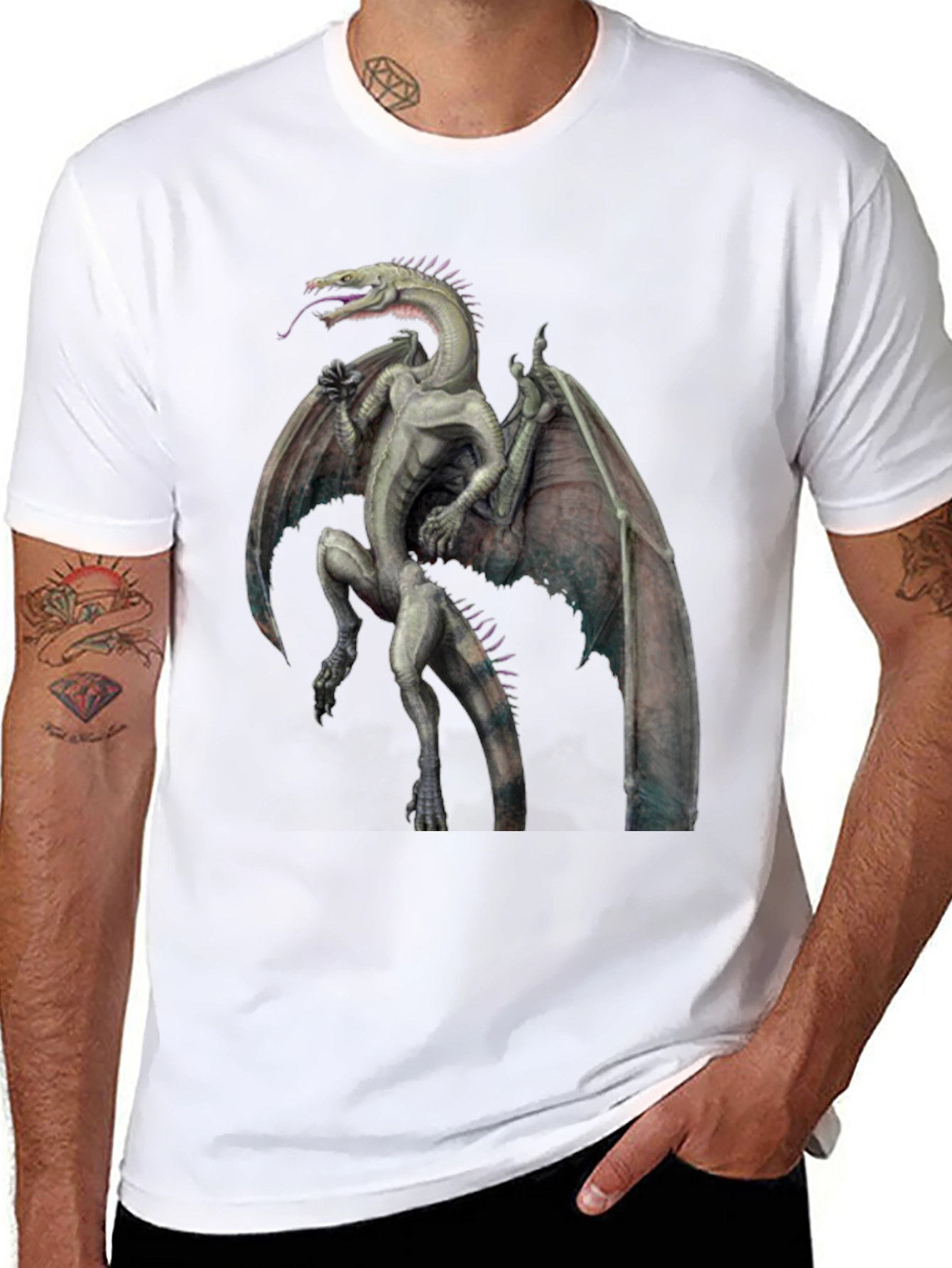 Dragon Graphic Tee - Fantasy Creature T-Shirt