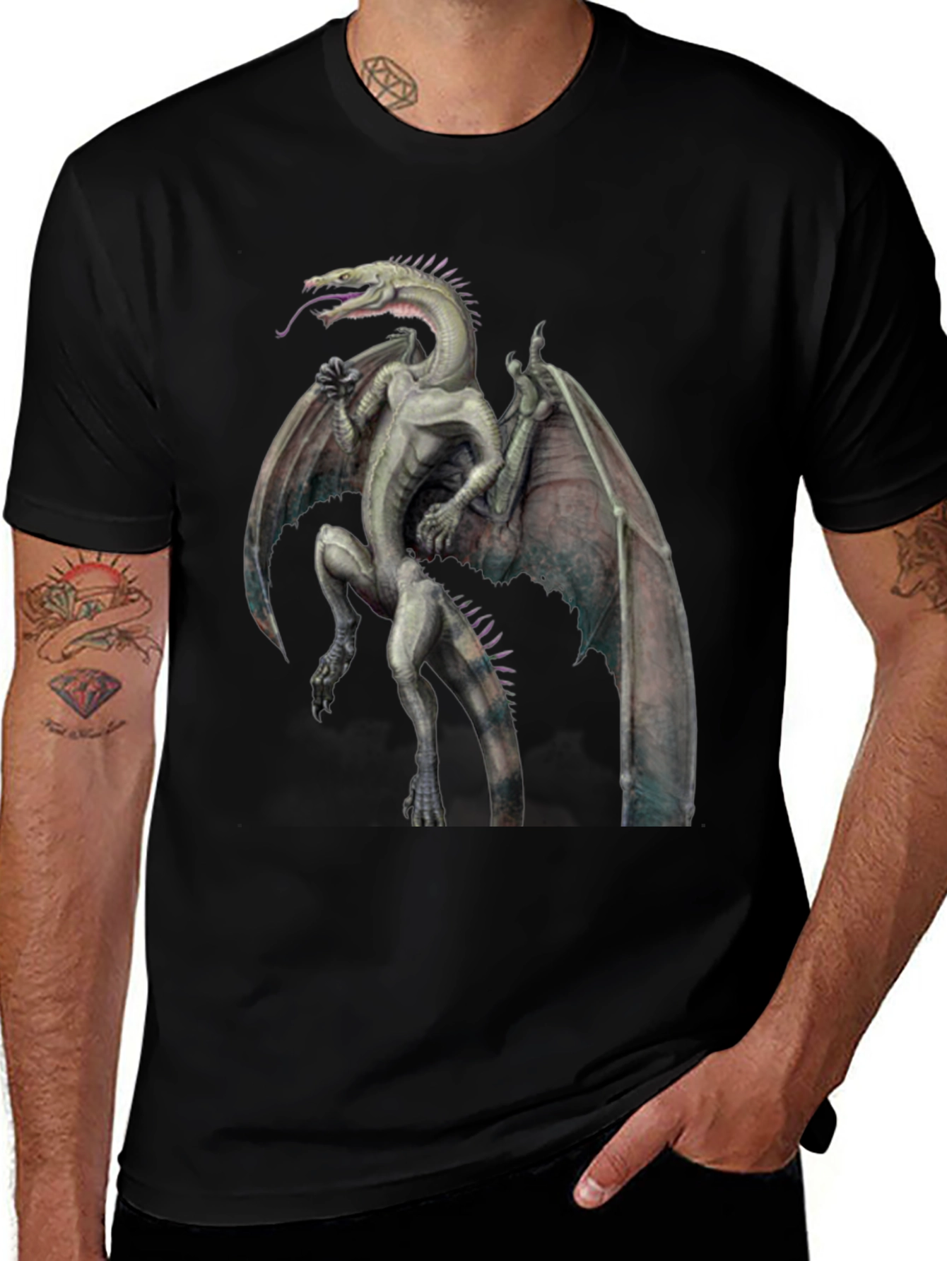 Dragon Graphic Tee - Fantasy Creature T-Shirt