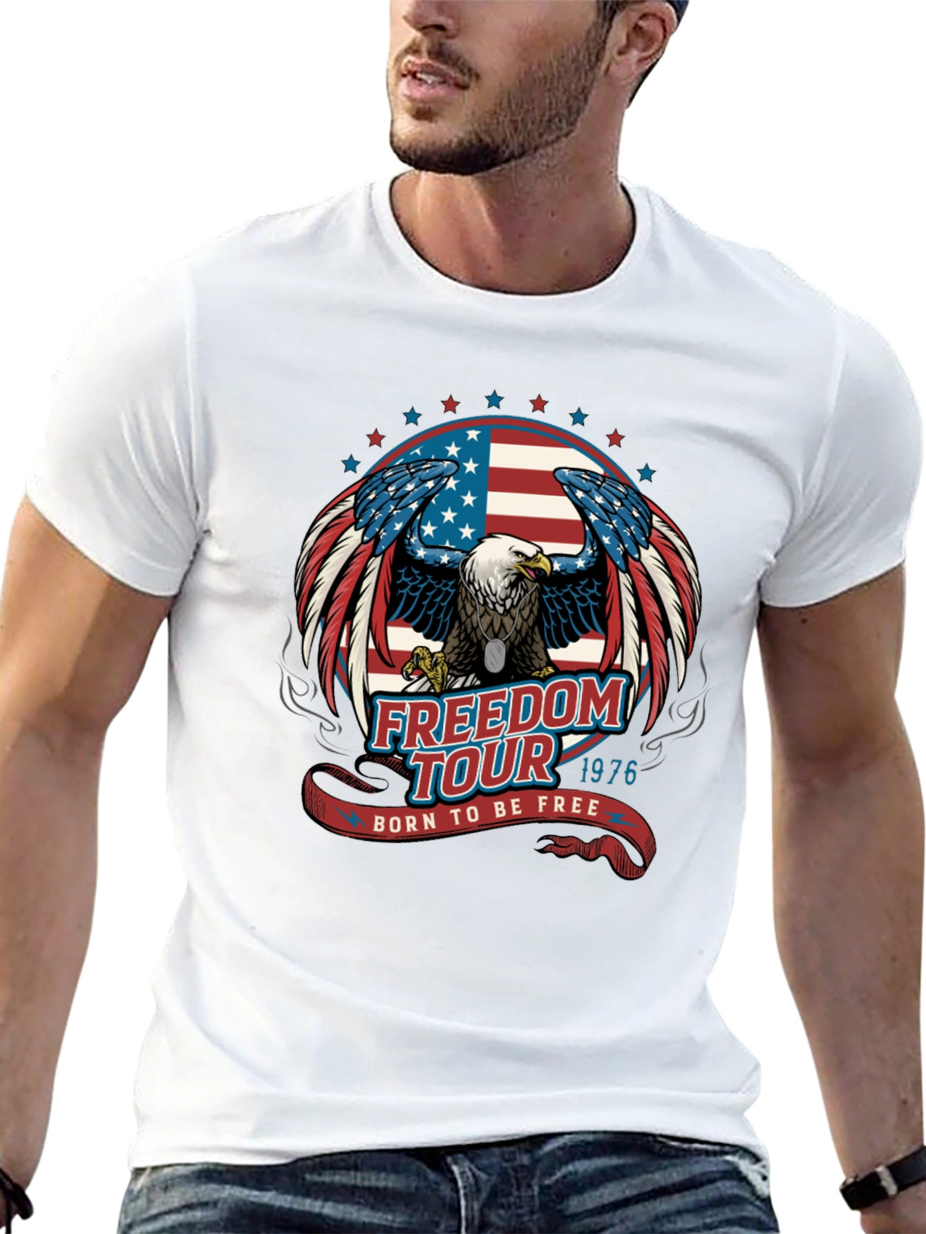 Freedom Tour 1976 Eagle Graphic T-Shirt