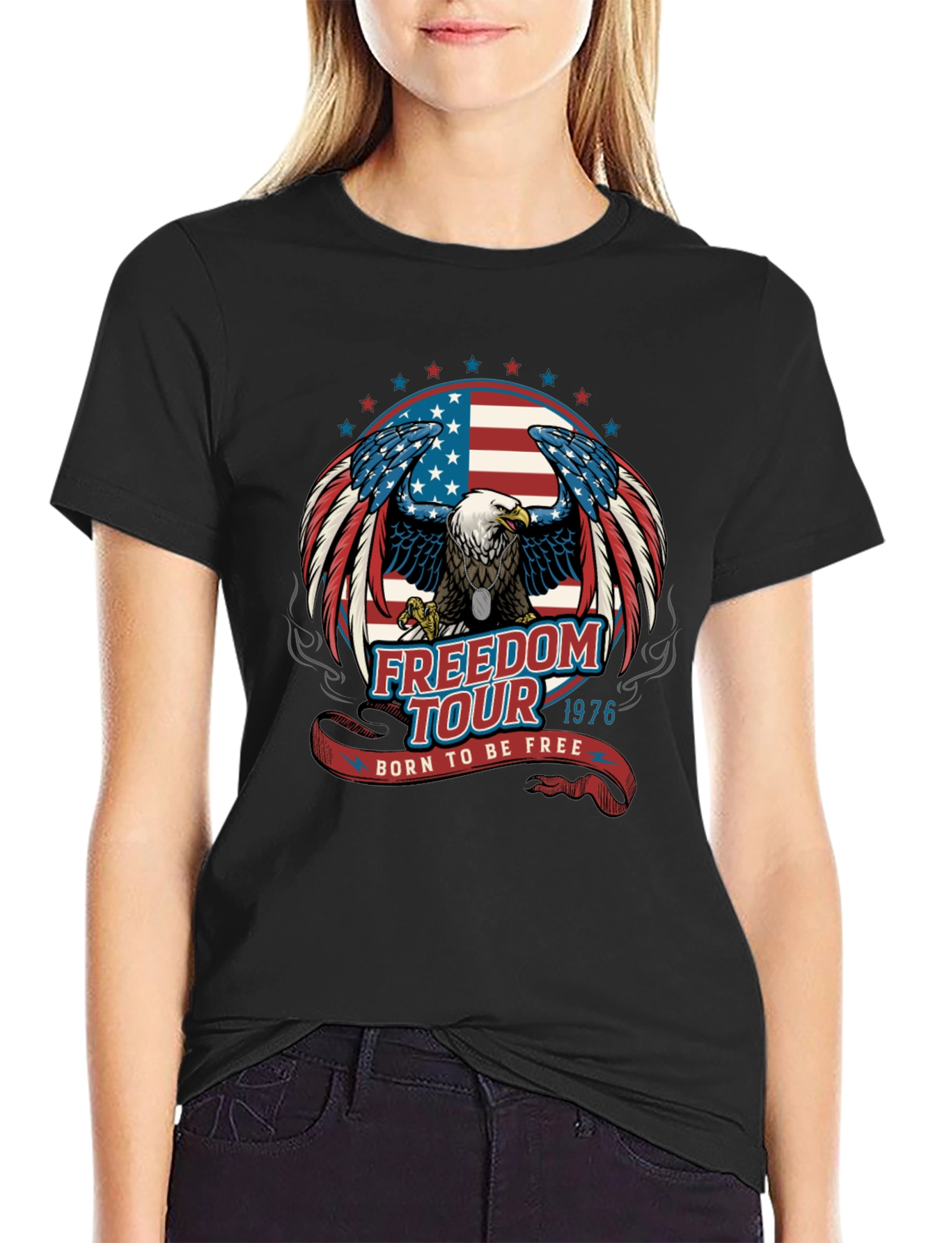Freedom Tour 1976 Eagle Graphic T-Shirt