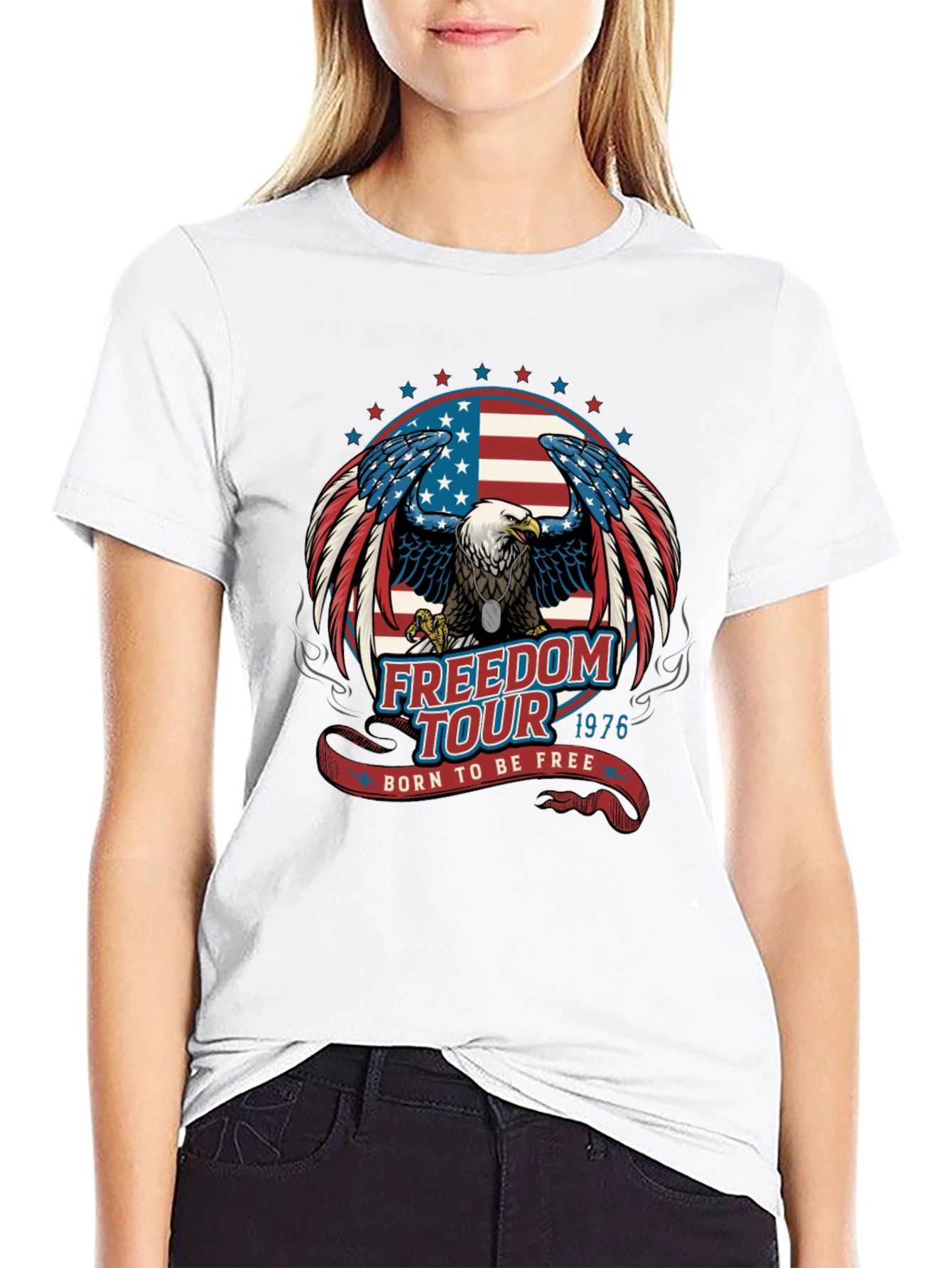 Freedom Tour 1976 Eagle Graphic T-Shirt
