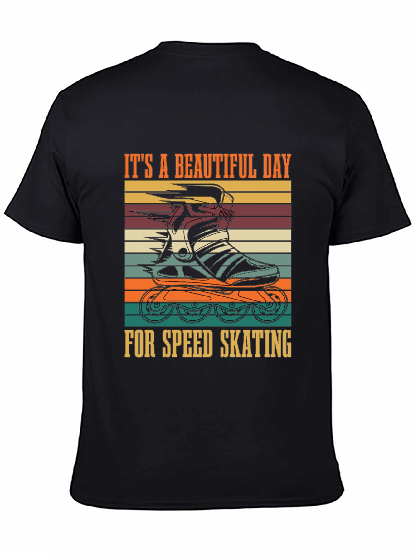 Retro Speed Skating T-Shirt - A Beautiful Day