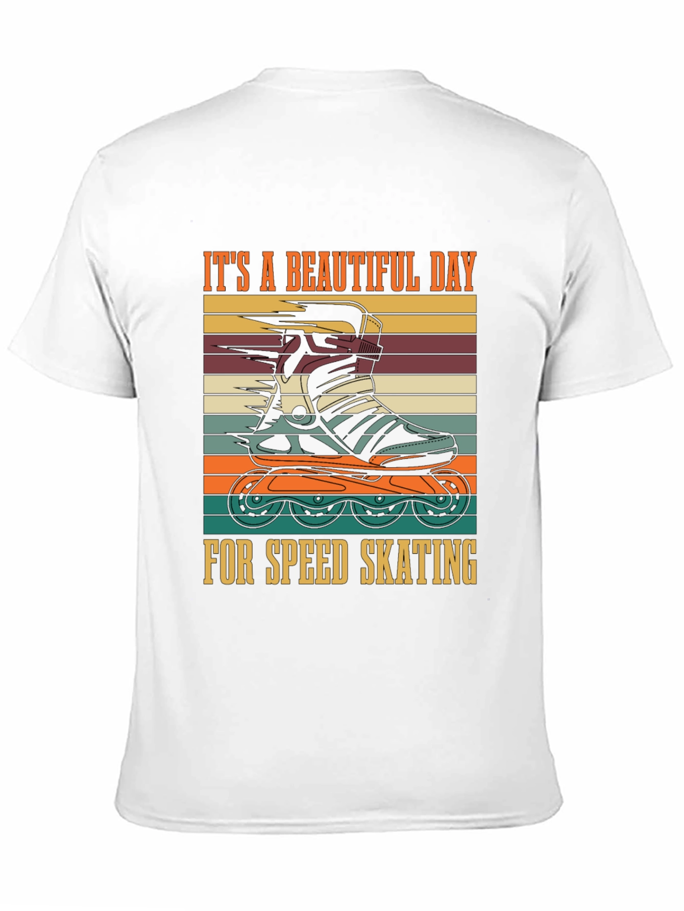Retro Speed Skating T-Shirt - A Beautiful Day