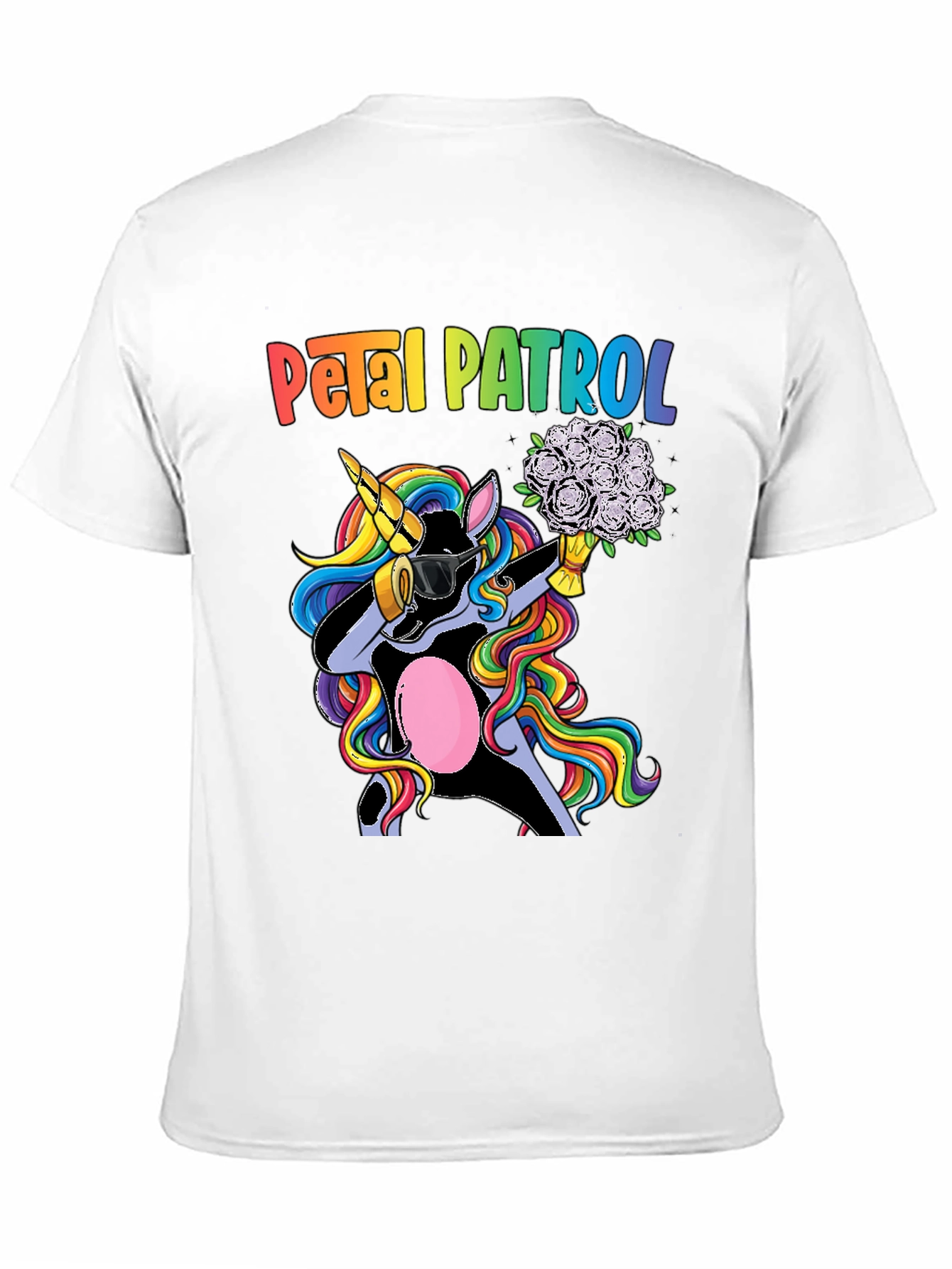 Petal Patrol Unicorn Graphic T-Shirt