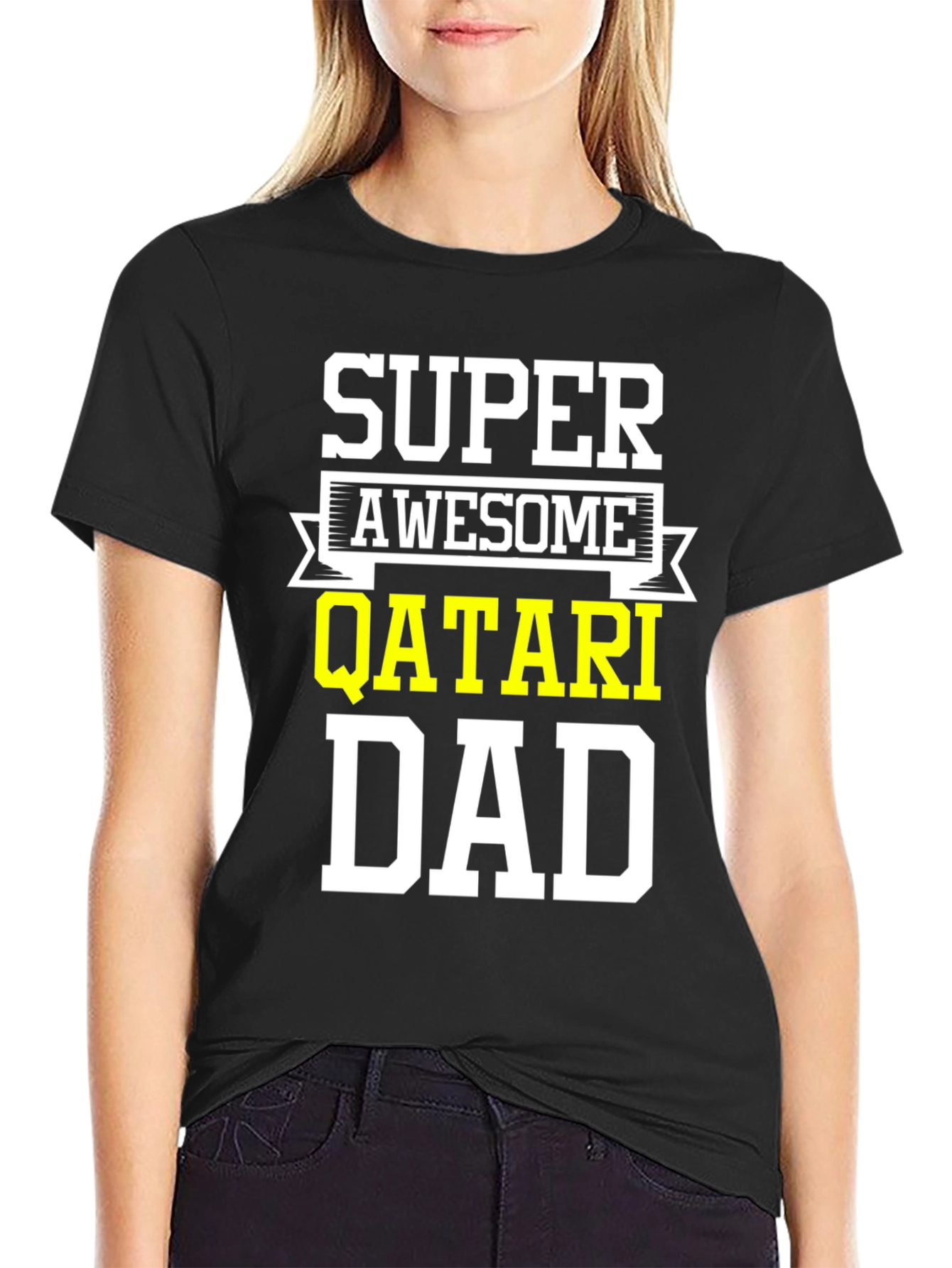 Super Awesome Qatari Dad T-Shirt
