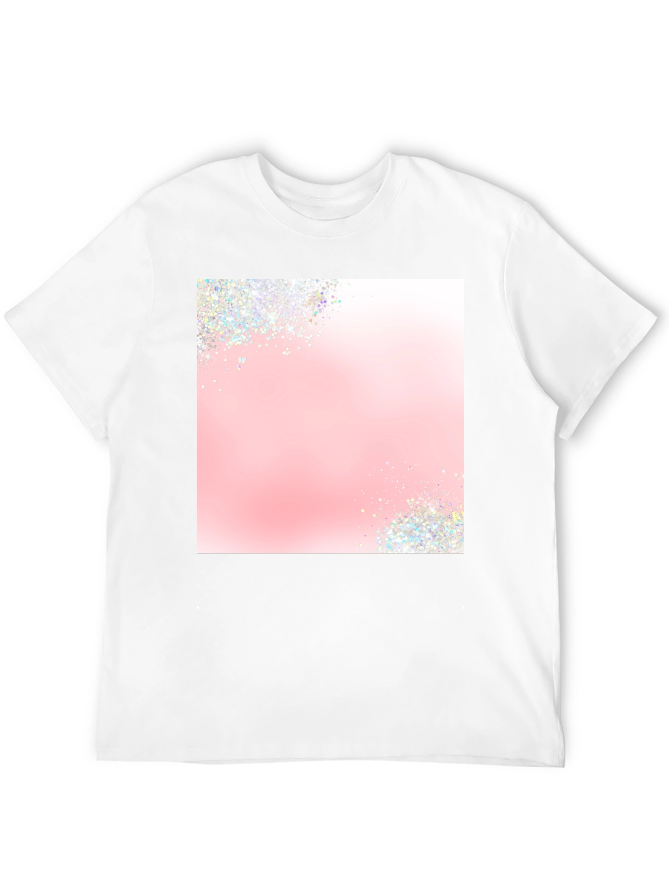 Trendy Black T-Shirt with Sparkle Design