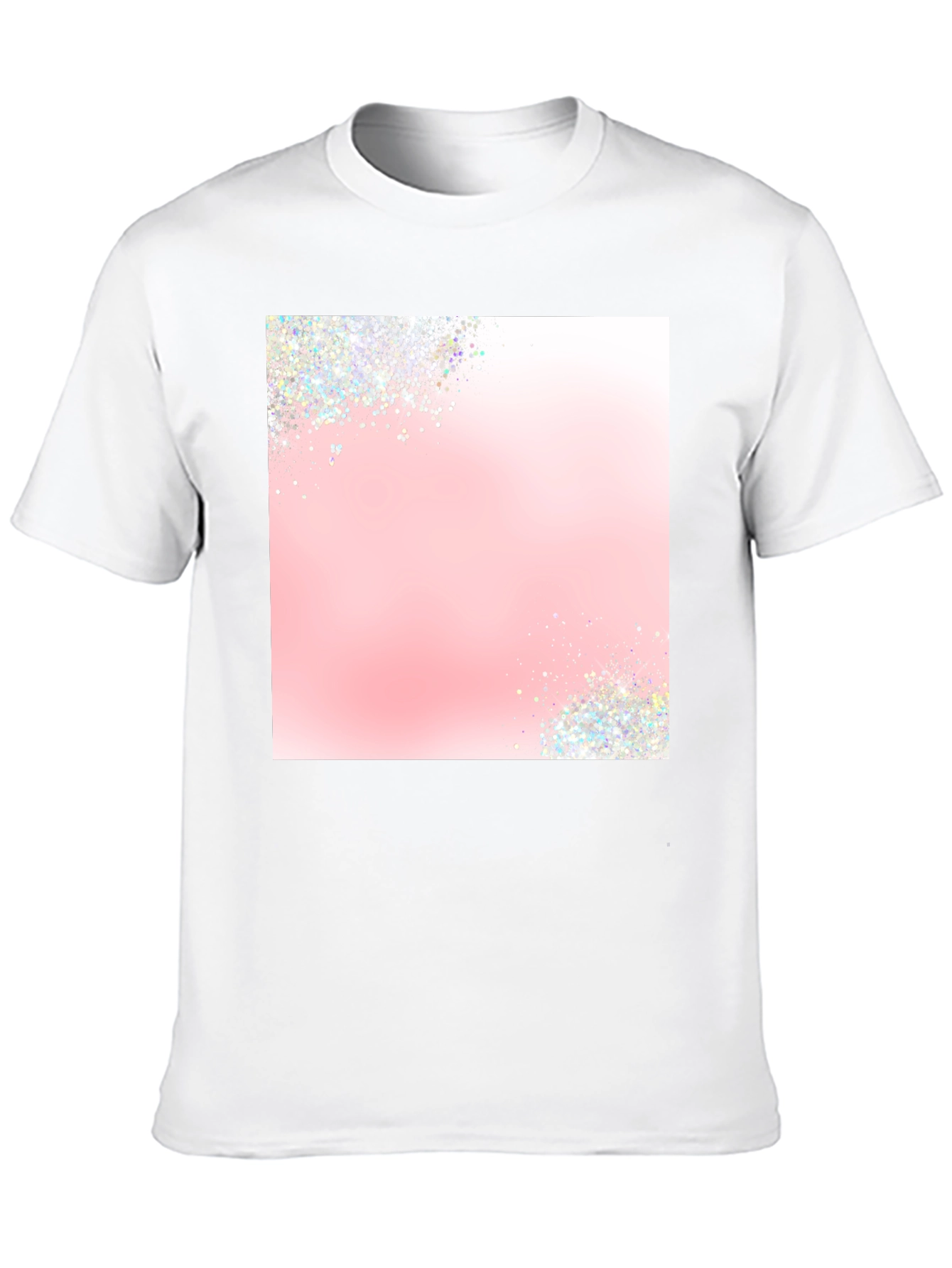 Trendy Black T-Shirt with Sparkle Design