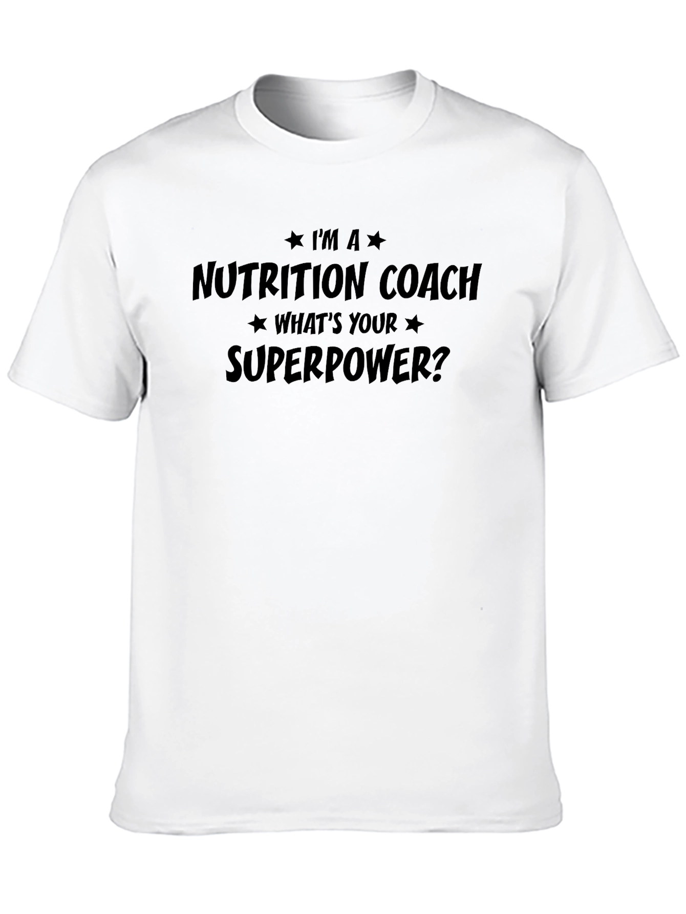 Nutrition Coach Superpower T-Shirt - Mens Black Tee