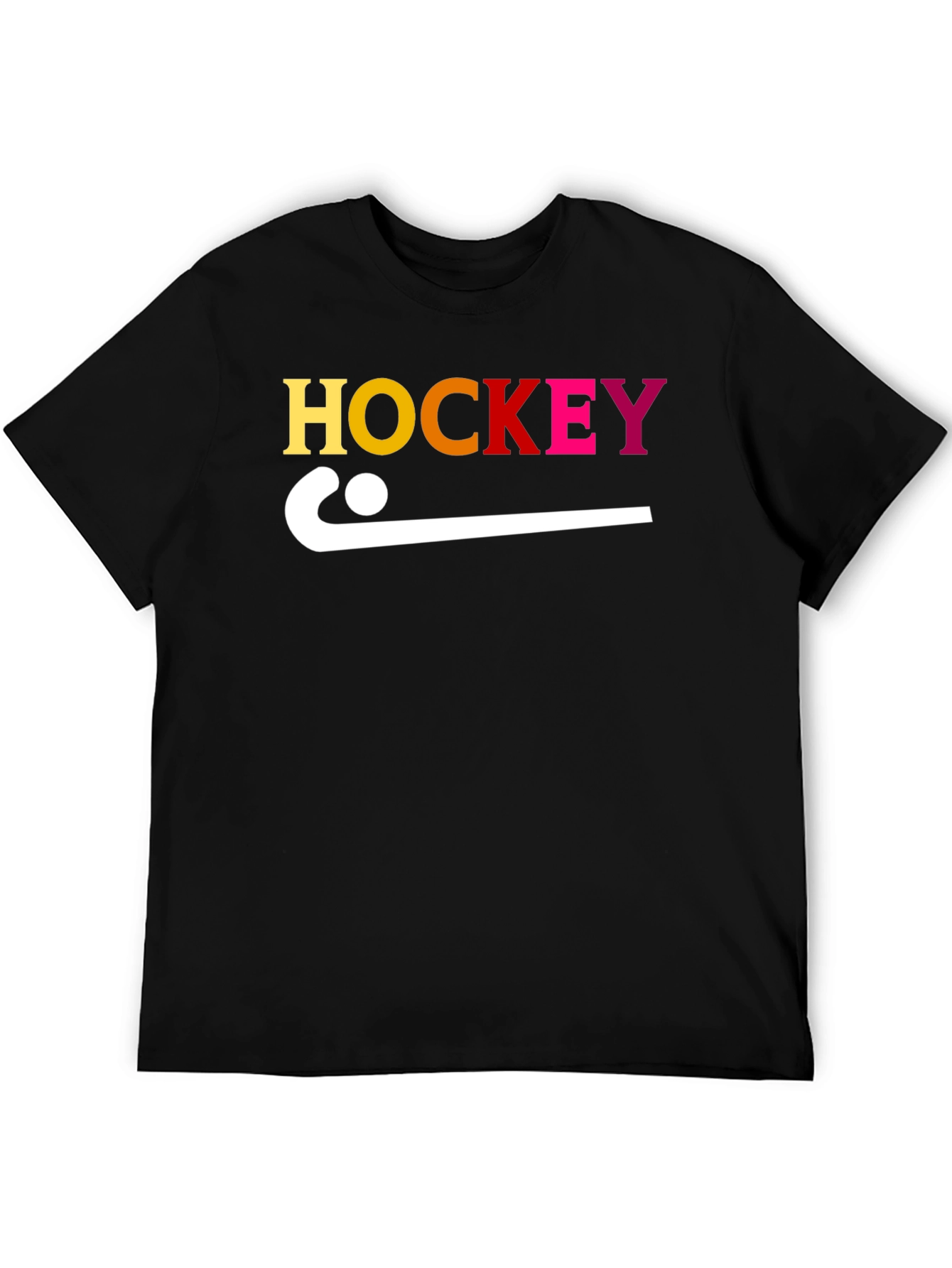 Hockey Stick Graphic Tee - Sporty Cotton T-Shirt
