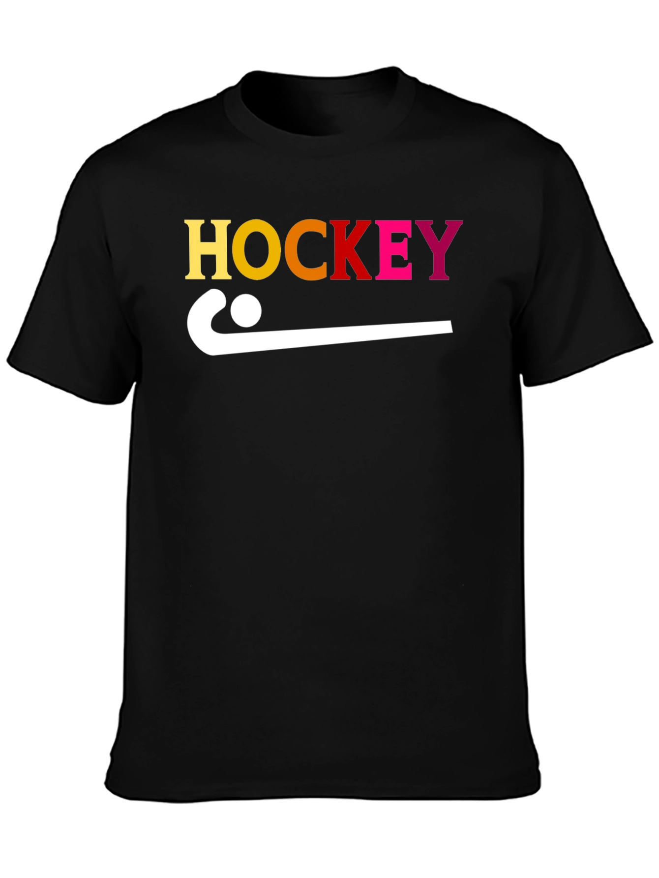 Hockey Stick Graphic Tee - Sporty Cotton T-Shirt